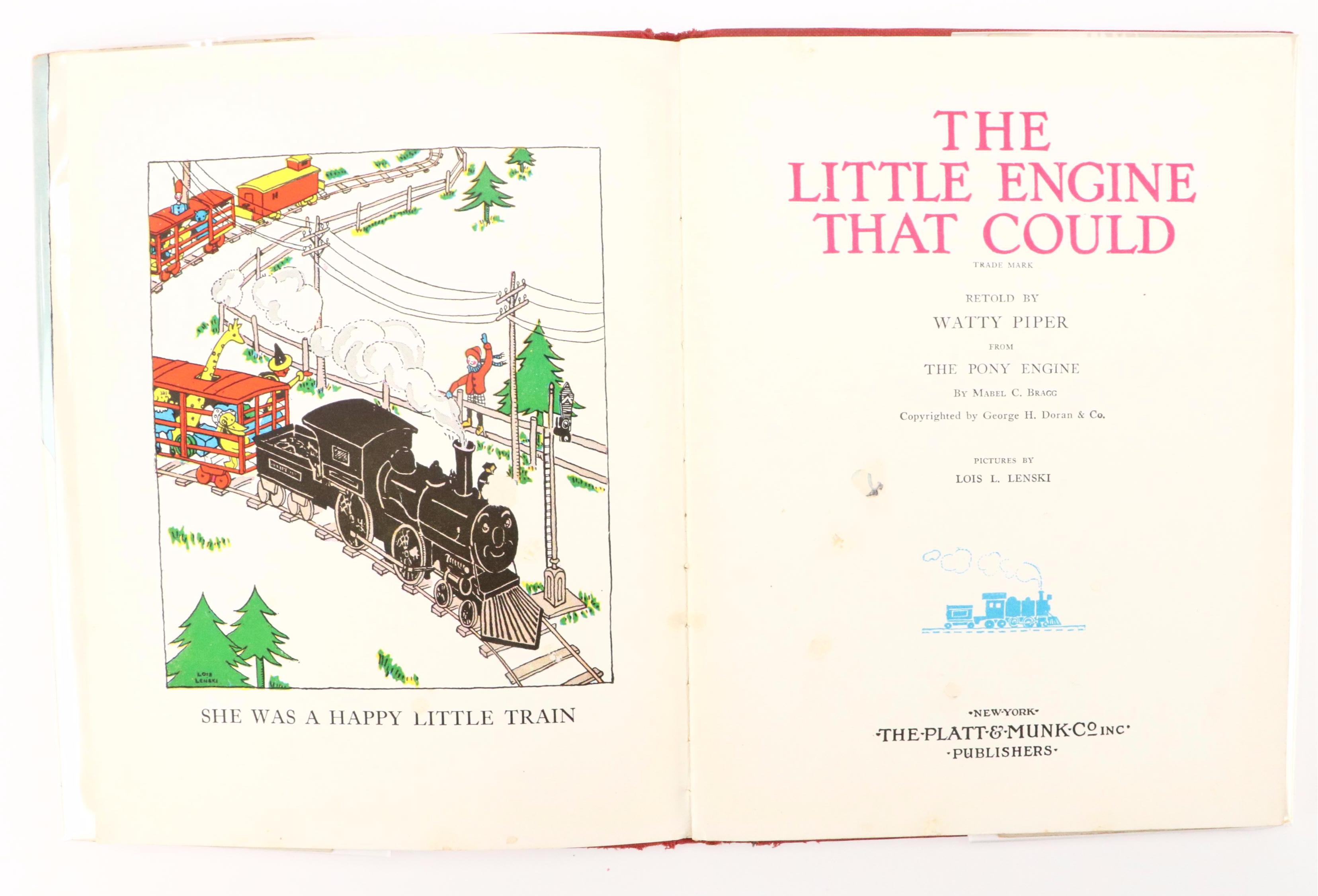 First State “The Little Engine That Could” by Watty Piper with Dust Jacket, 1930