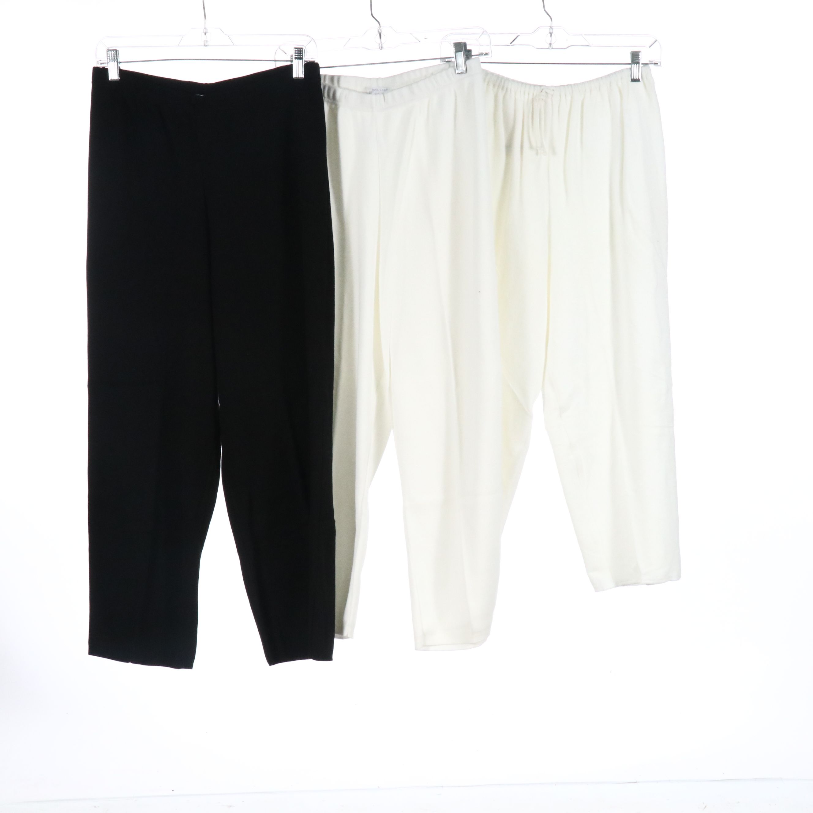 Fitigues White Terry Cloth Capris and Joan Vass Lounge Pants, With Tags
