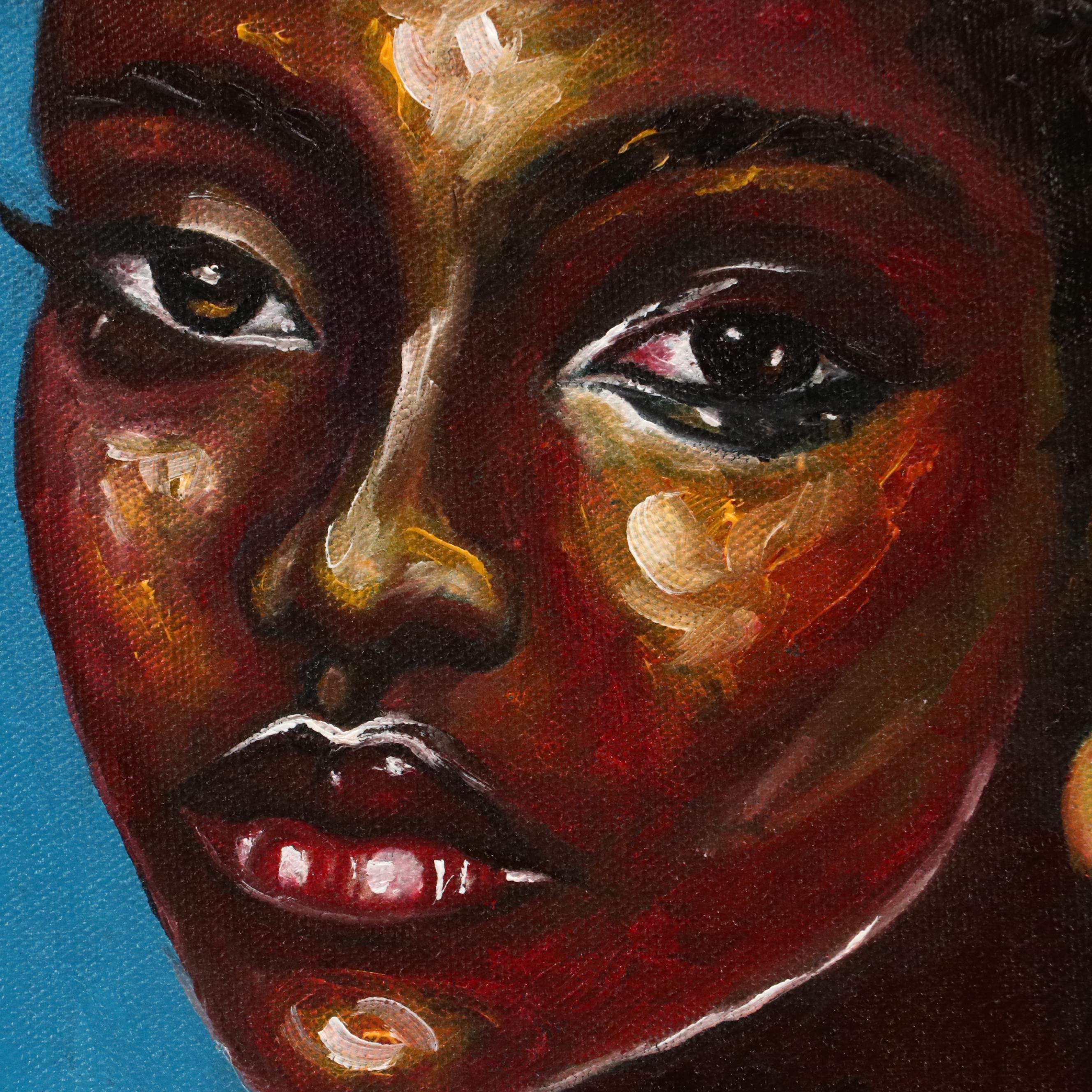 Oluwakemi Omowaire Oil Portrait "Untitled.," 21st Century