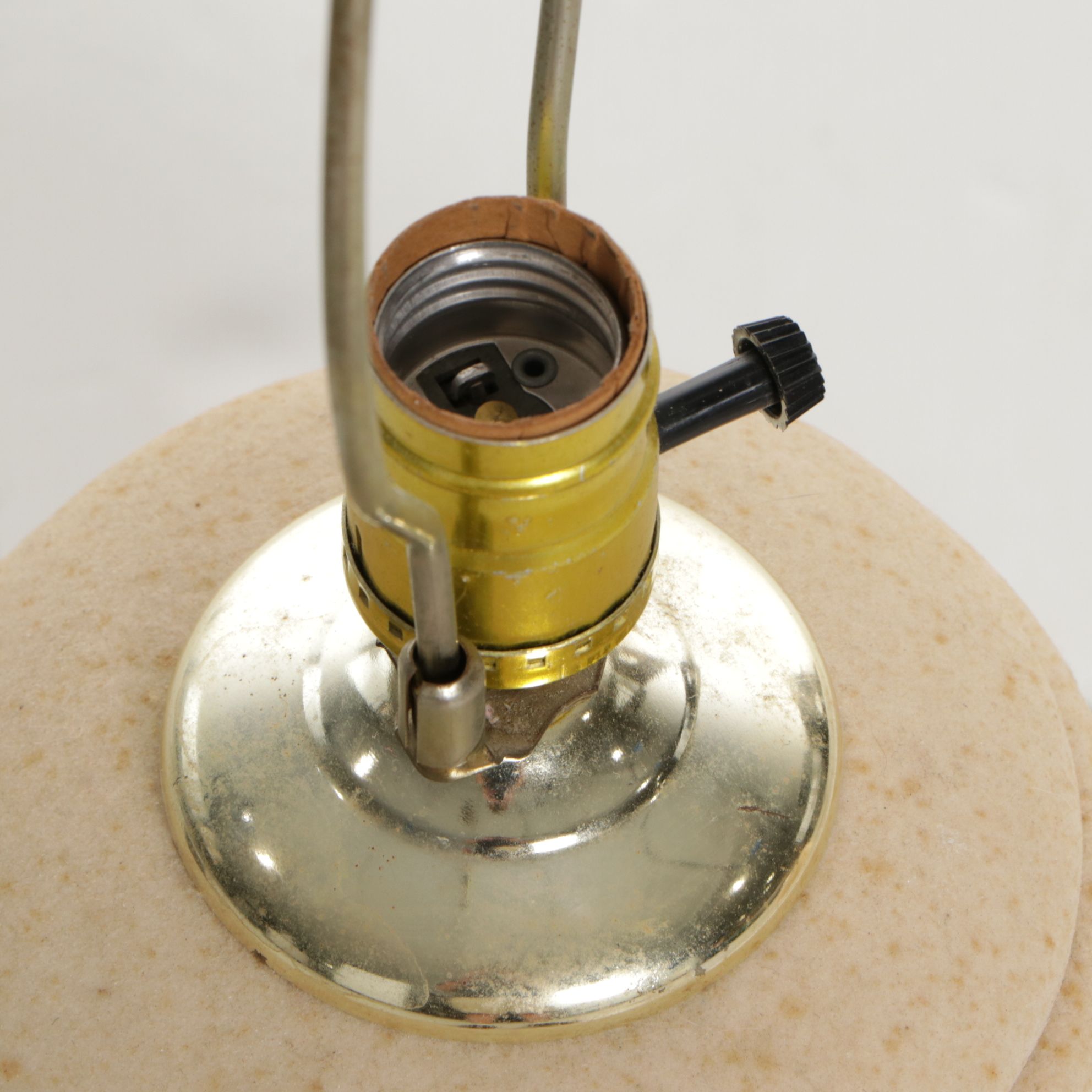 Southwestern Theme Hand-Painted Ceramic Table Lamp with Pleated Shade