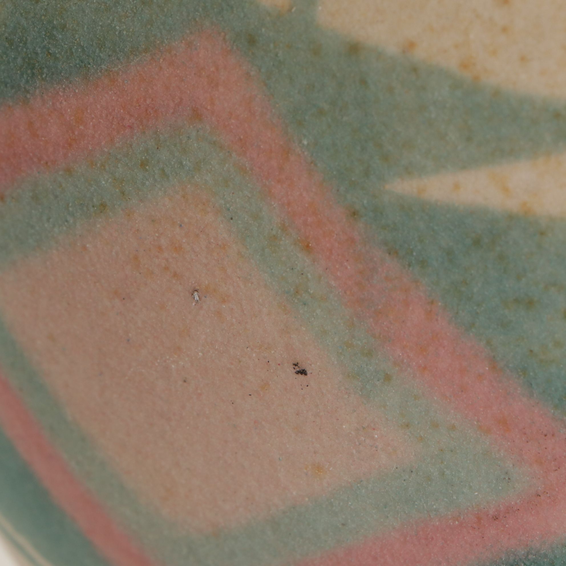 Southwestern Theme Hand-Painted Ceramic Table Lamp with Pleated Shade