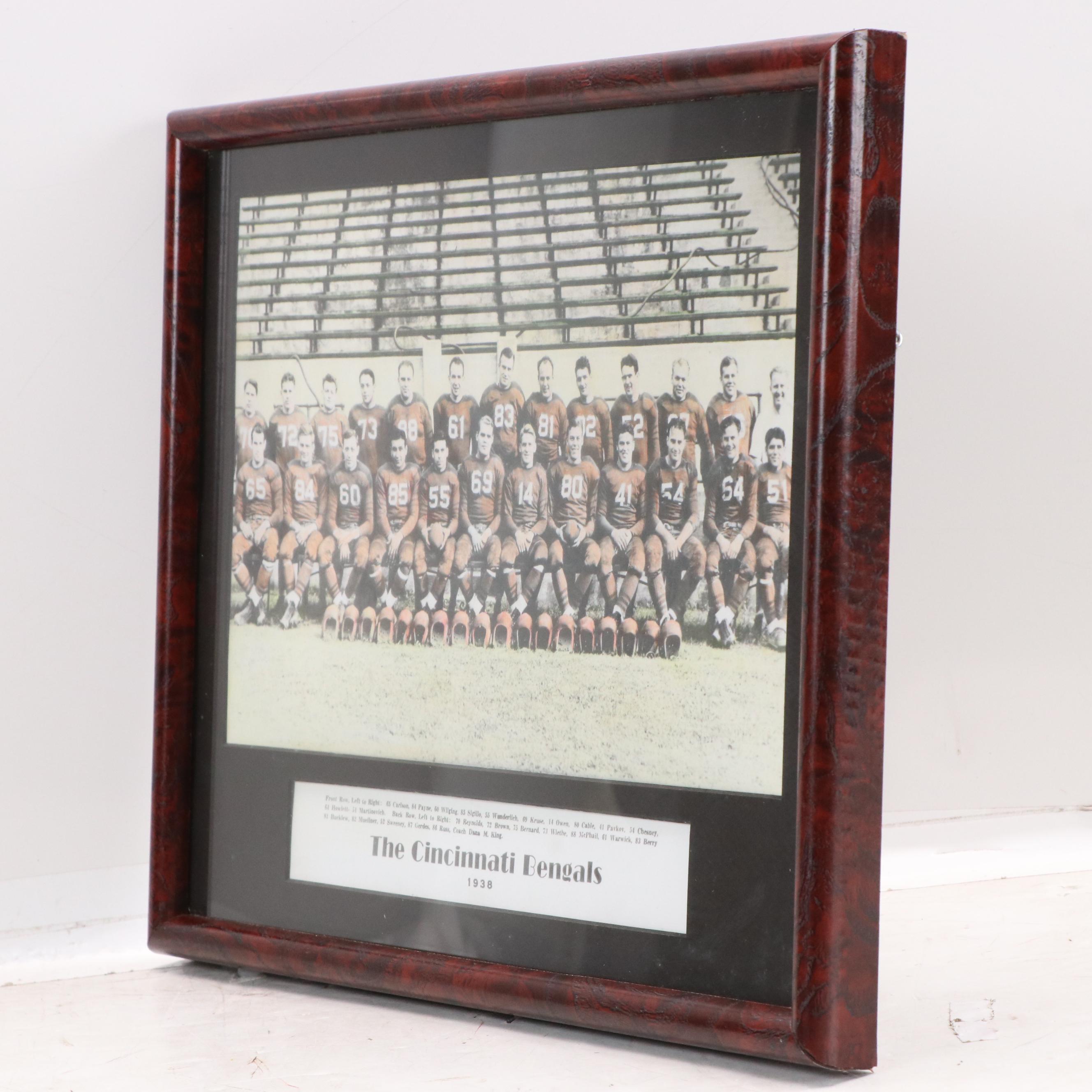 Photomechanical Print "Boost the Bengals" and Other Bengals Photograph, 1968