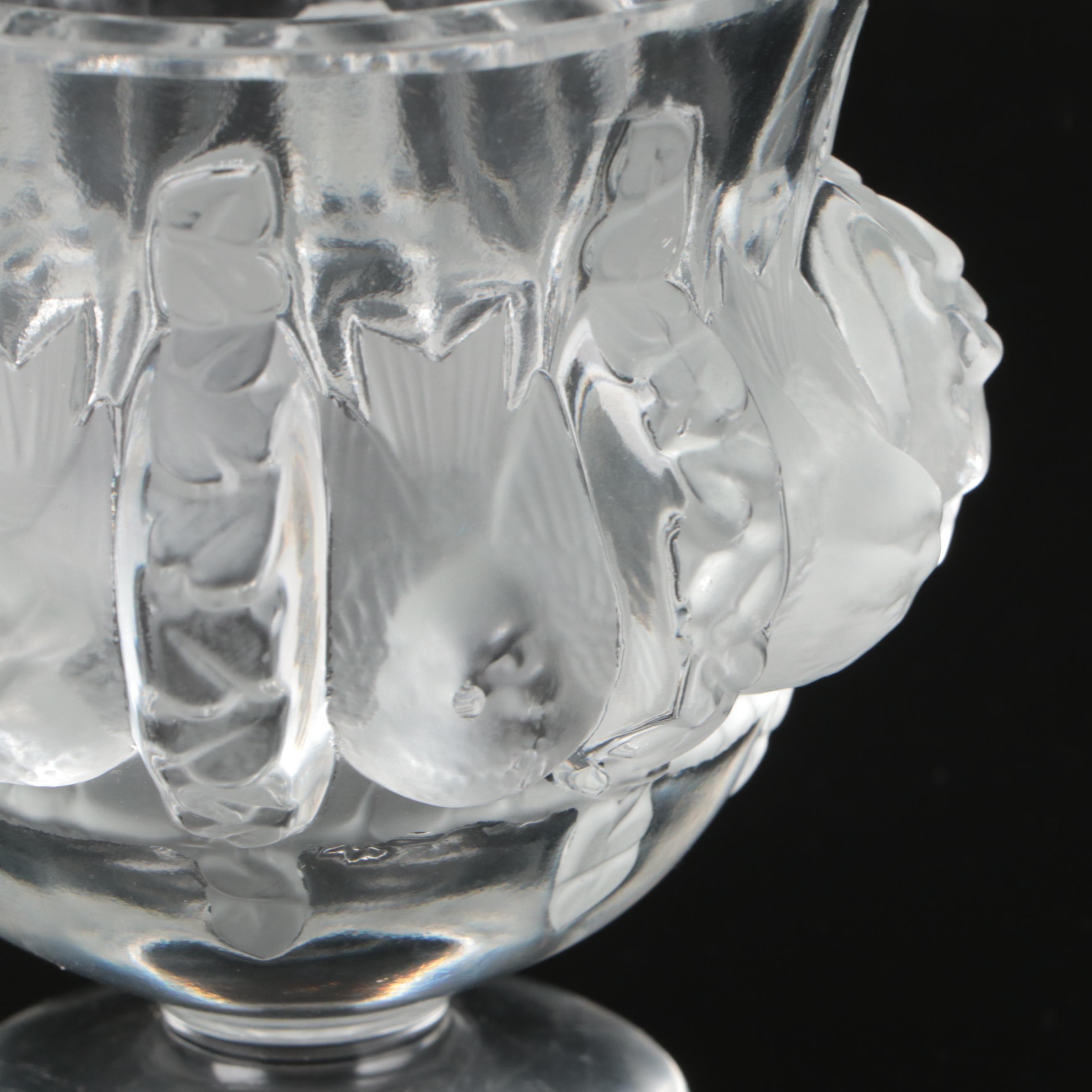 Lalique Crystal "Dampierre" Footed Bowl