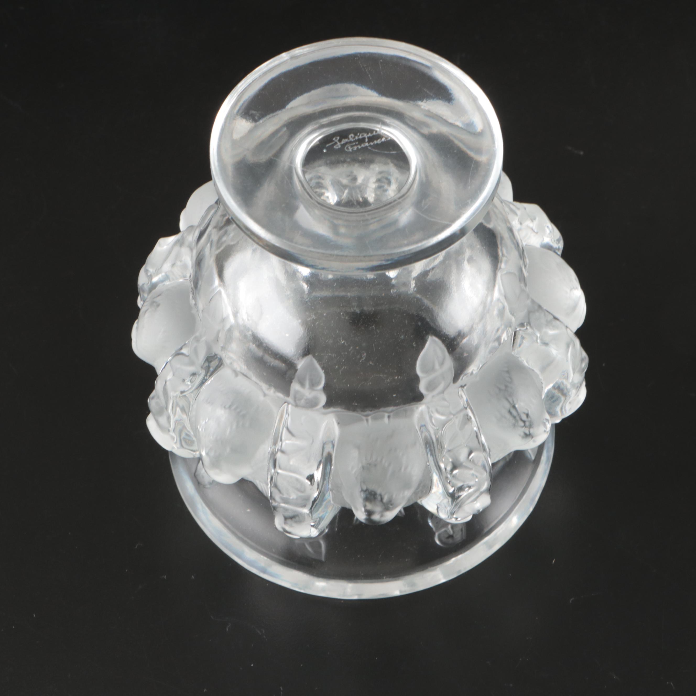 Lalique Crystal "Dampierre" Footed Bowl