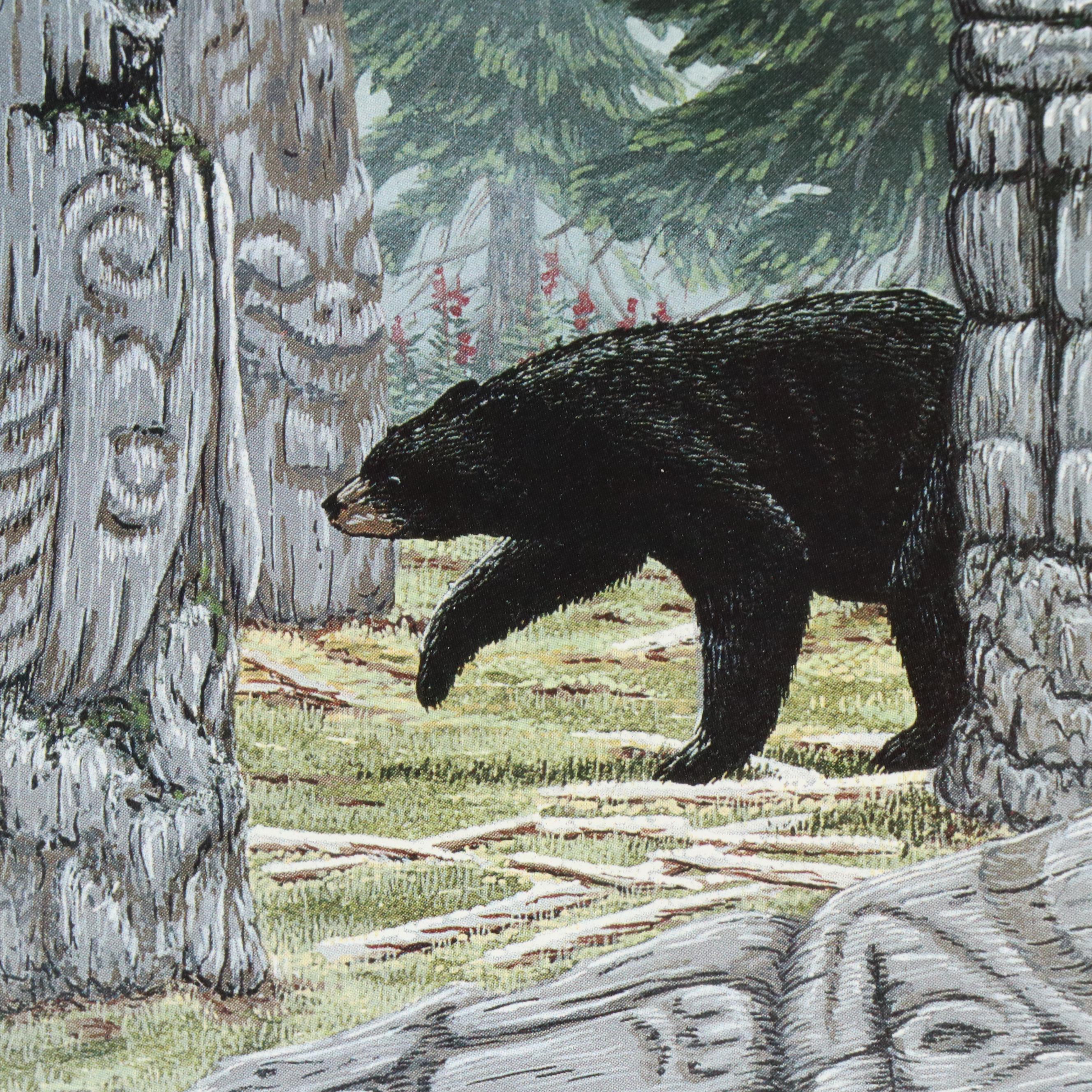 James R. Morris Offset Lithograph "Sacred Ground"