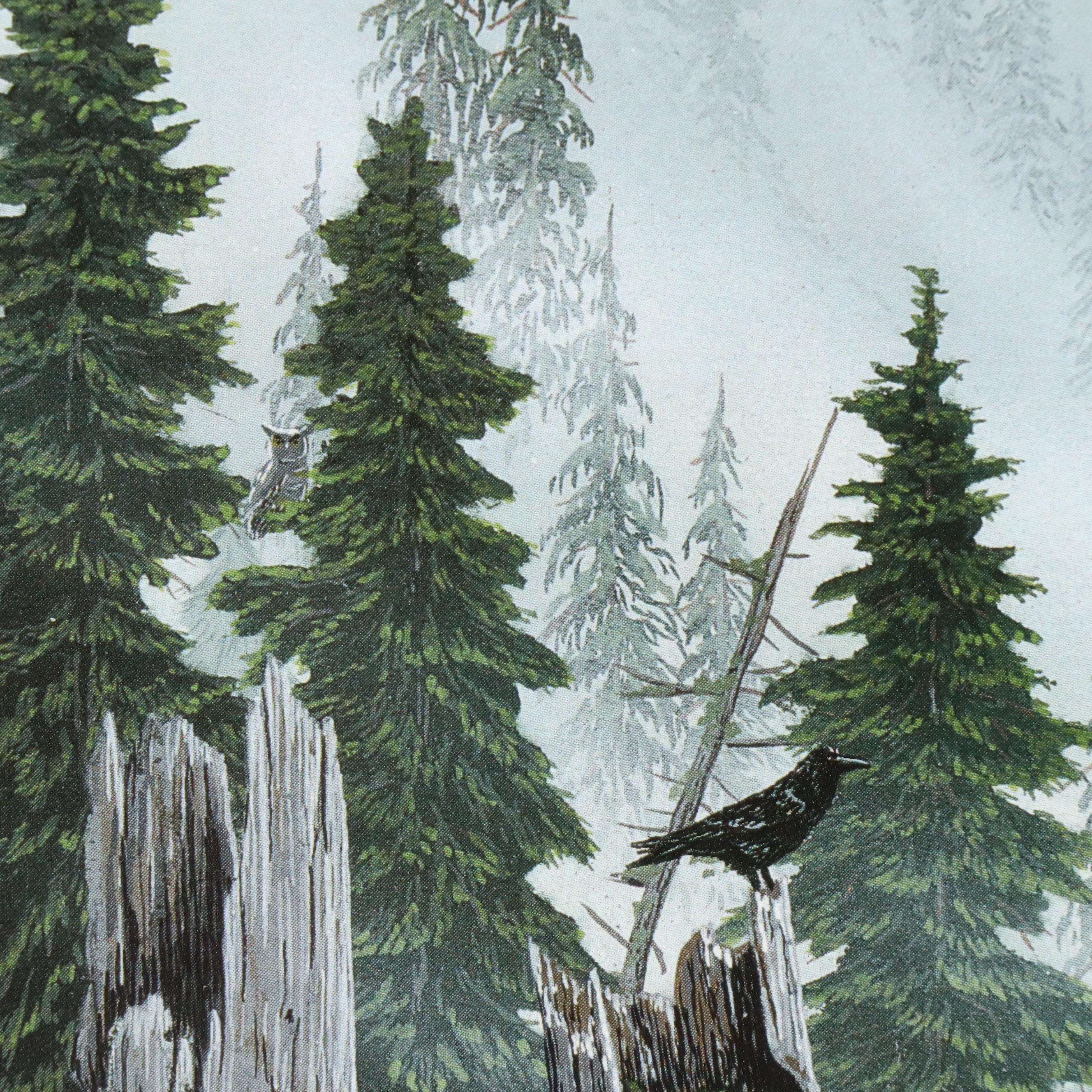 James R. Morris Offset Lithograph "Sacred Ground"