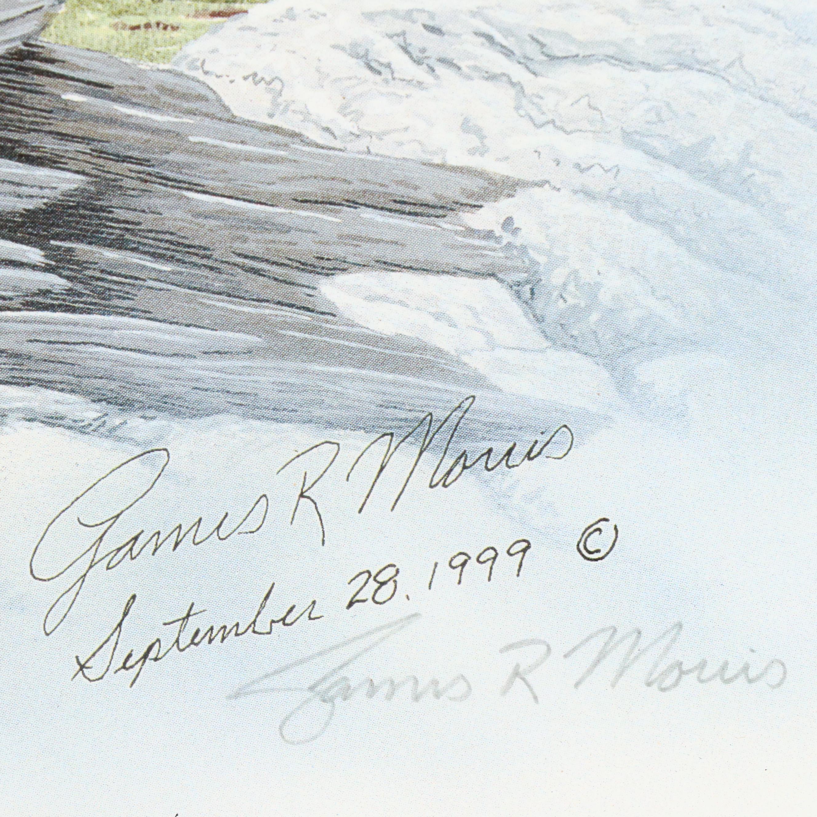 James R. Morris Offset Lithograph "Sacred Ground"