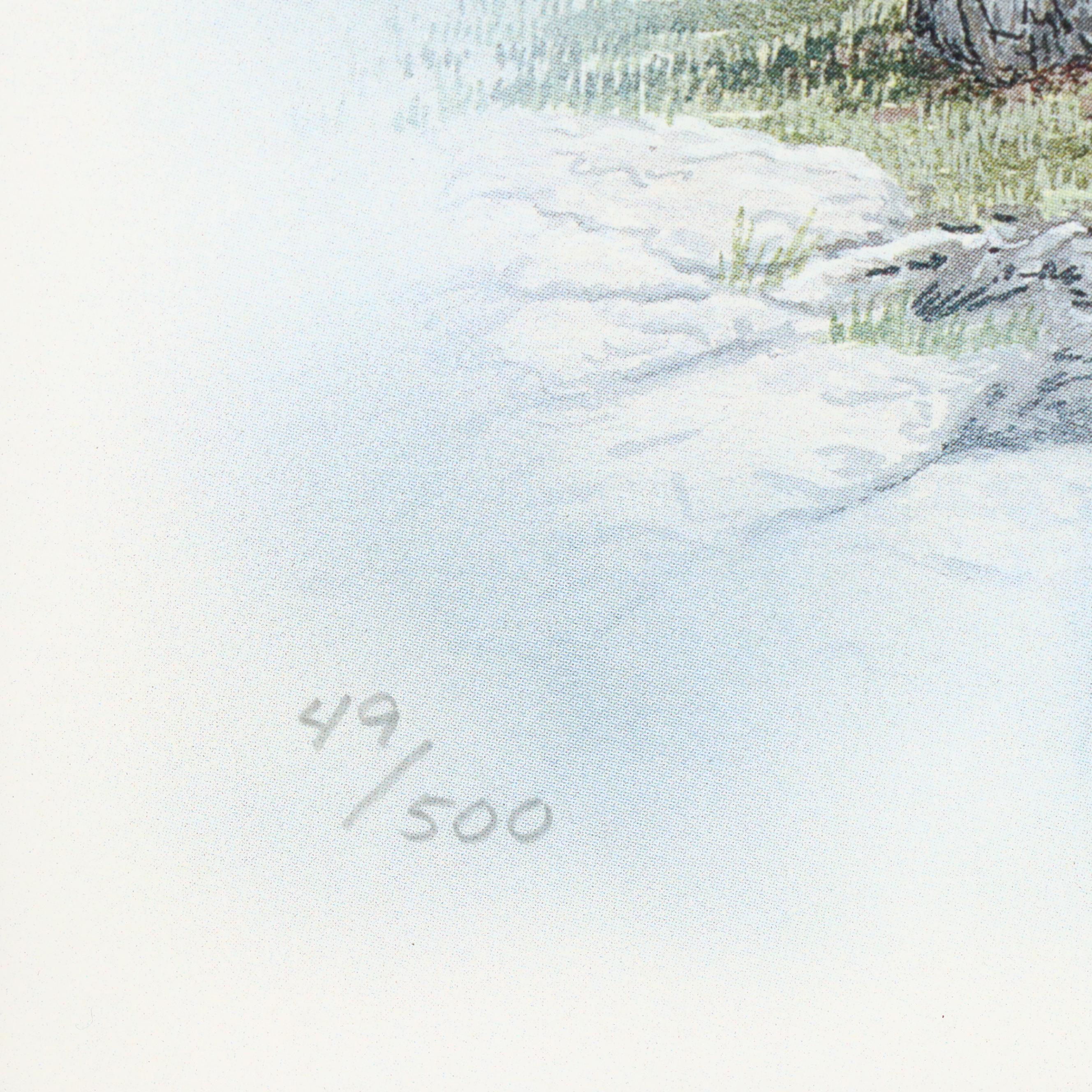 James R. Morris Offset Lithograph "Sacred Ground"