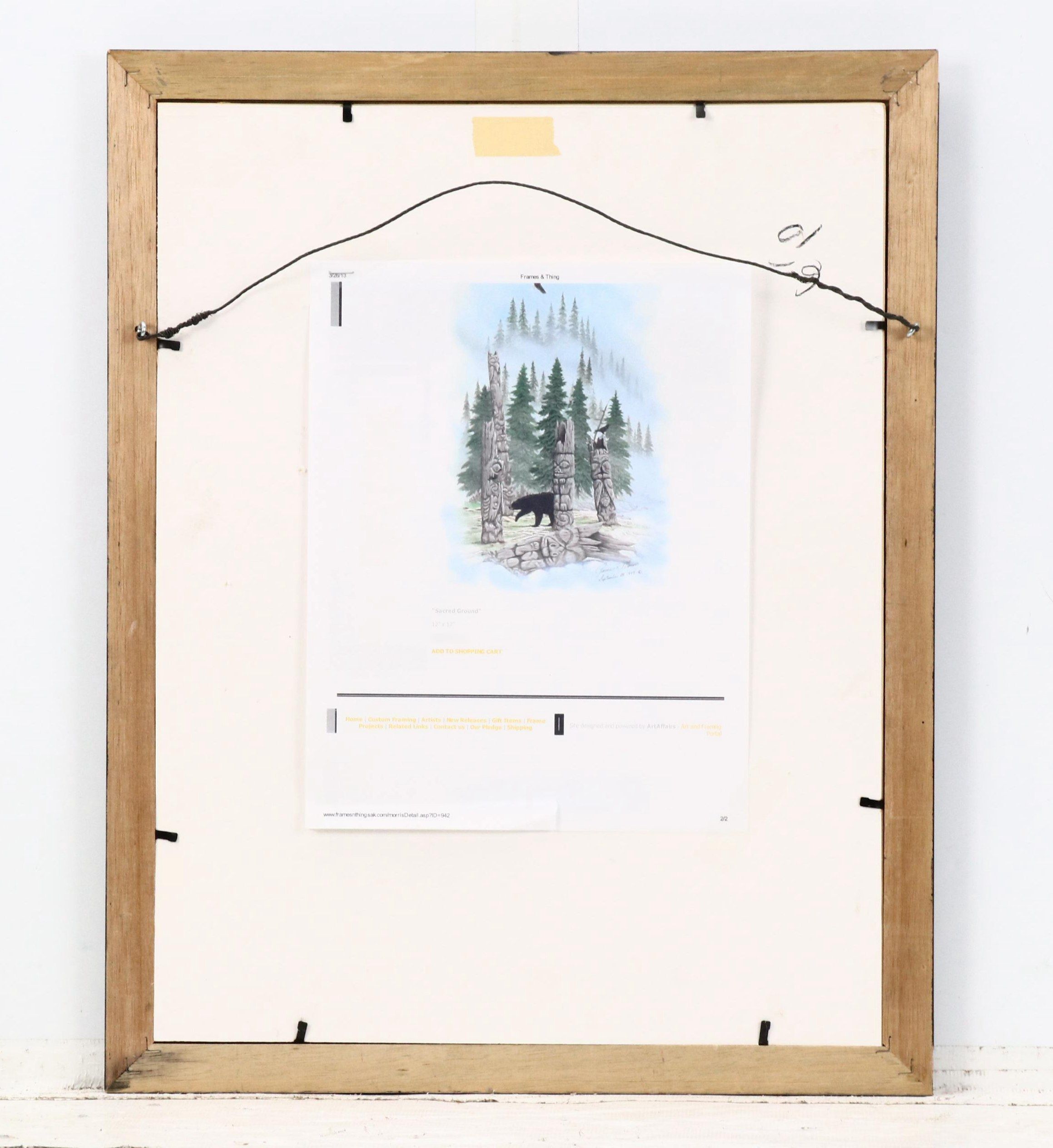 James R. Morris Offset Lithograph "Sacred Ground"