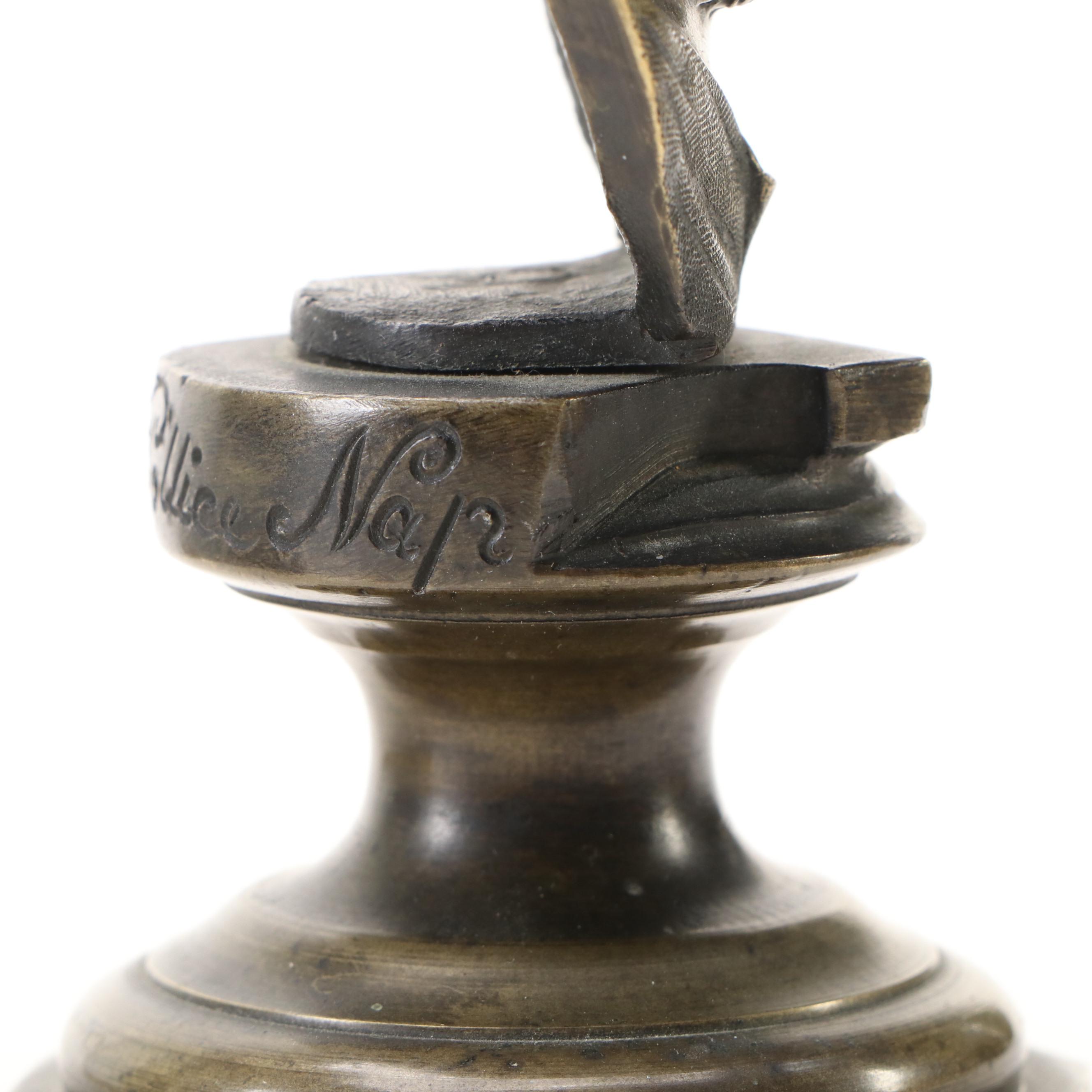 Hotel Oakland Matchbox Holder and Ashtray with Spyglass and Other Brass Décor