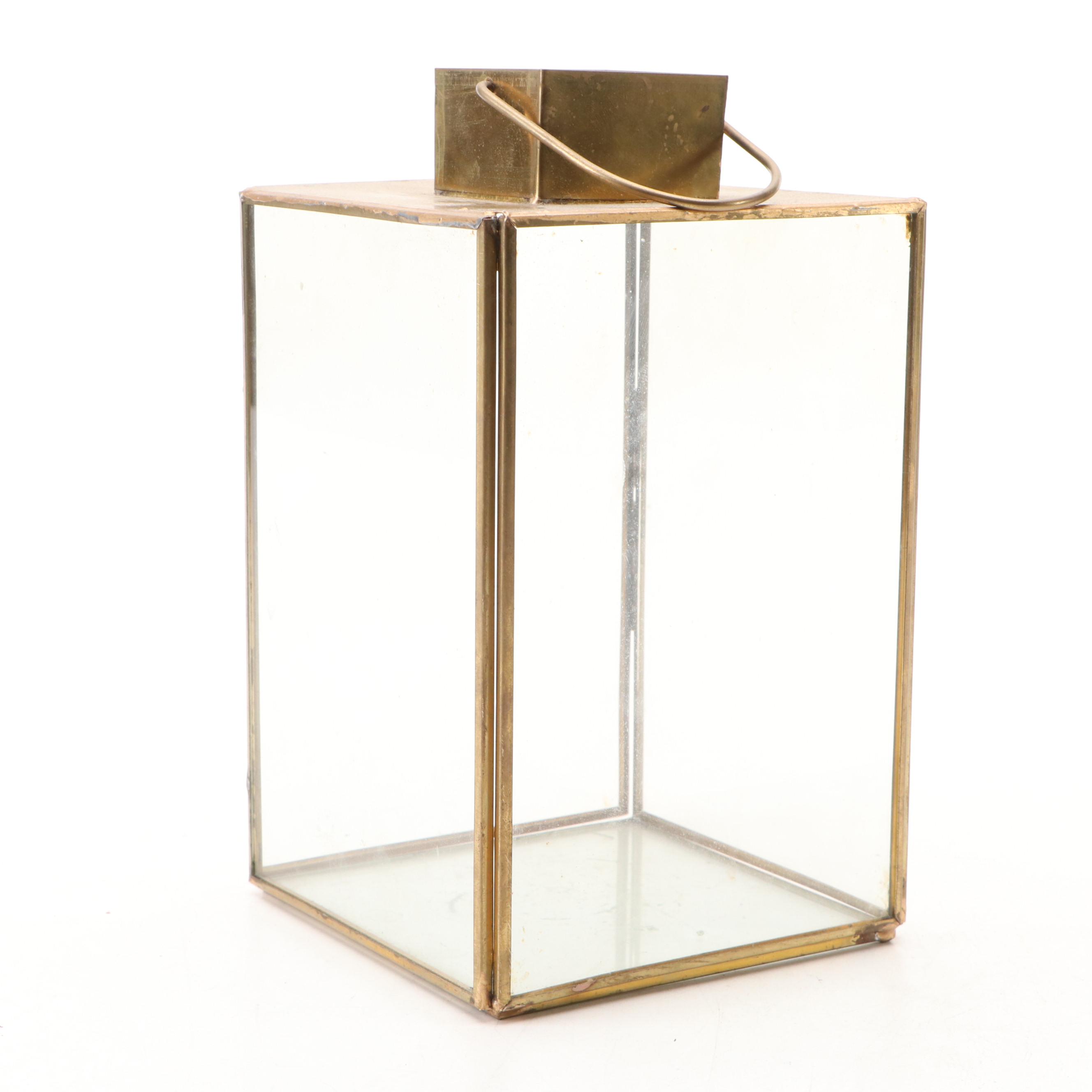 Hotel Oakland Matchbox Holder and Ashtray with Spyglass and Other Brass Décor