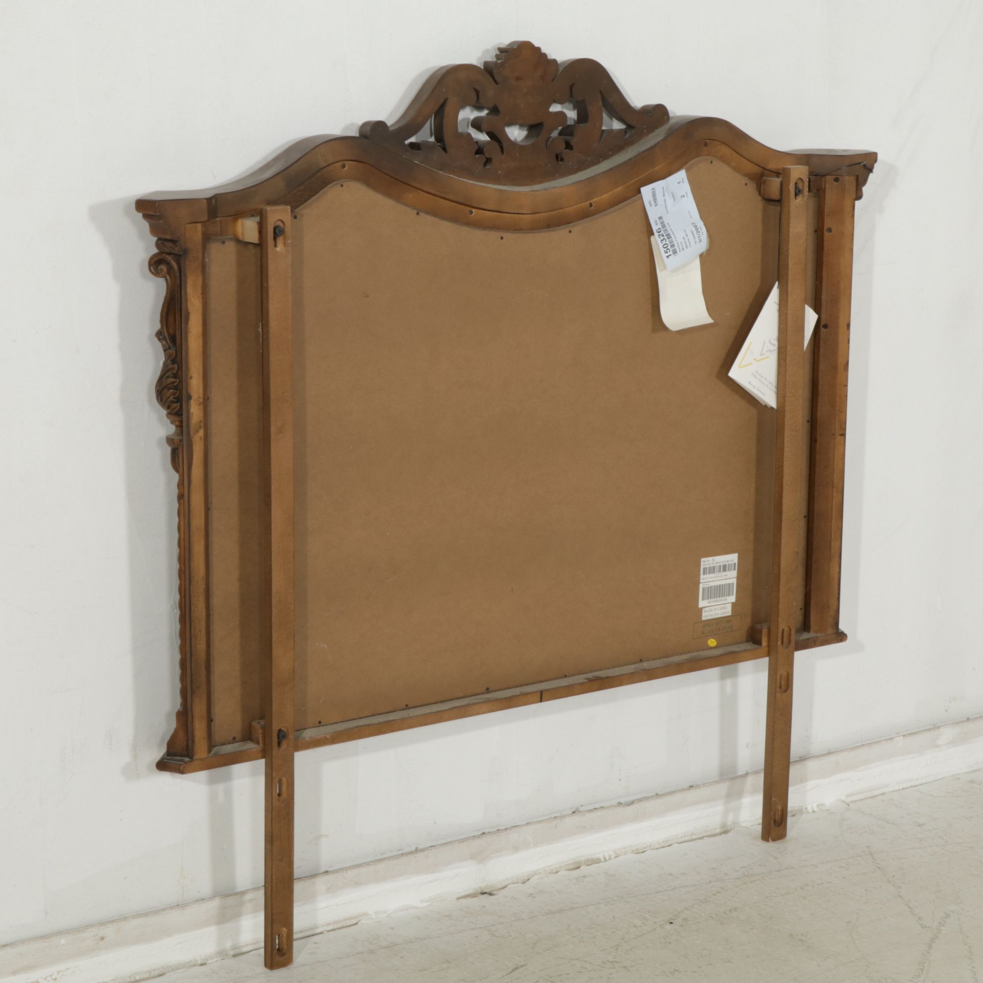 Ashley Furniture Cherry Finish Ornate Dresser and Mirror, 2007