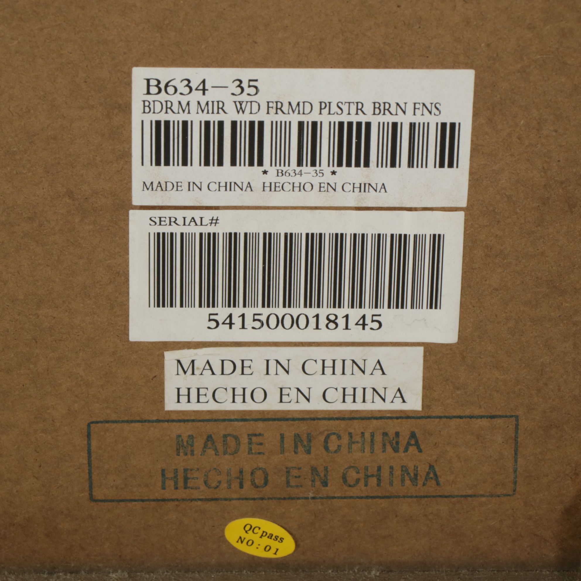 Ashley Furniture Cherry Finish Ornate Dresser and Mirror, 2007