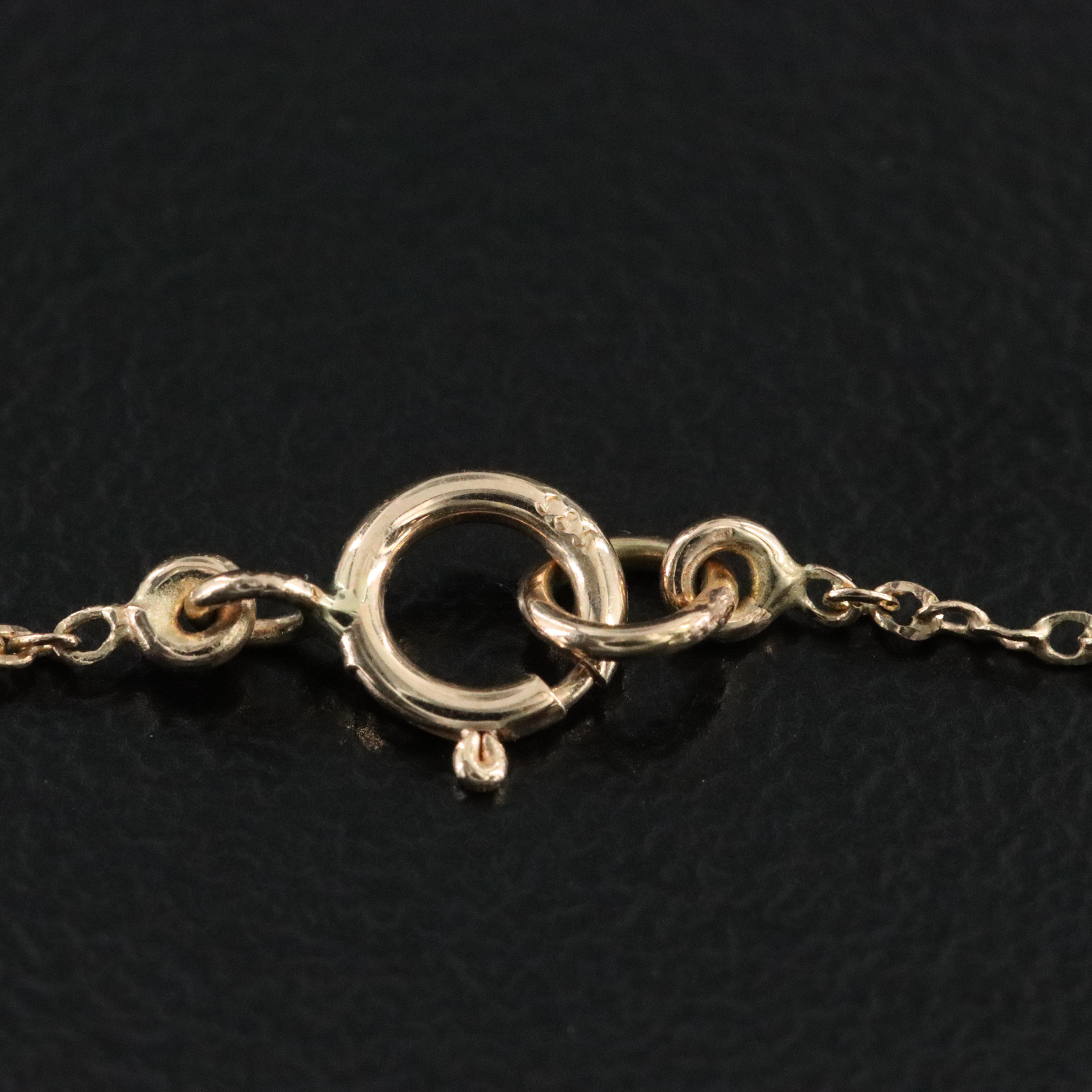 14K 8.91 CT Emerald and White Sapphire Pendant Necklace