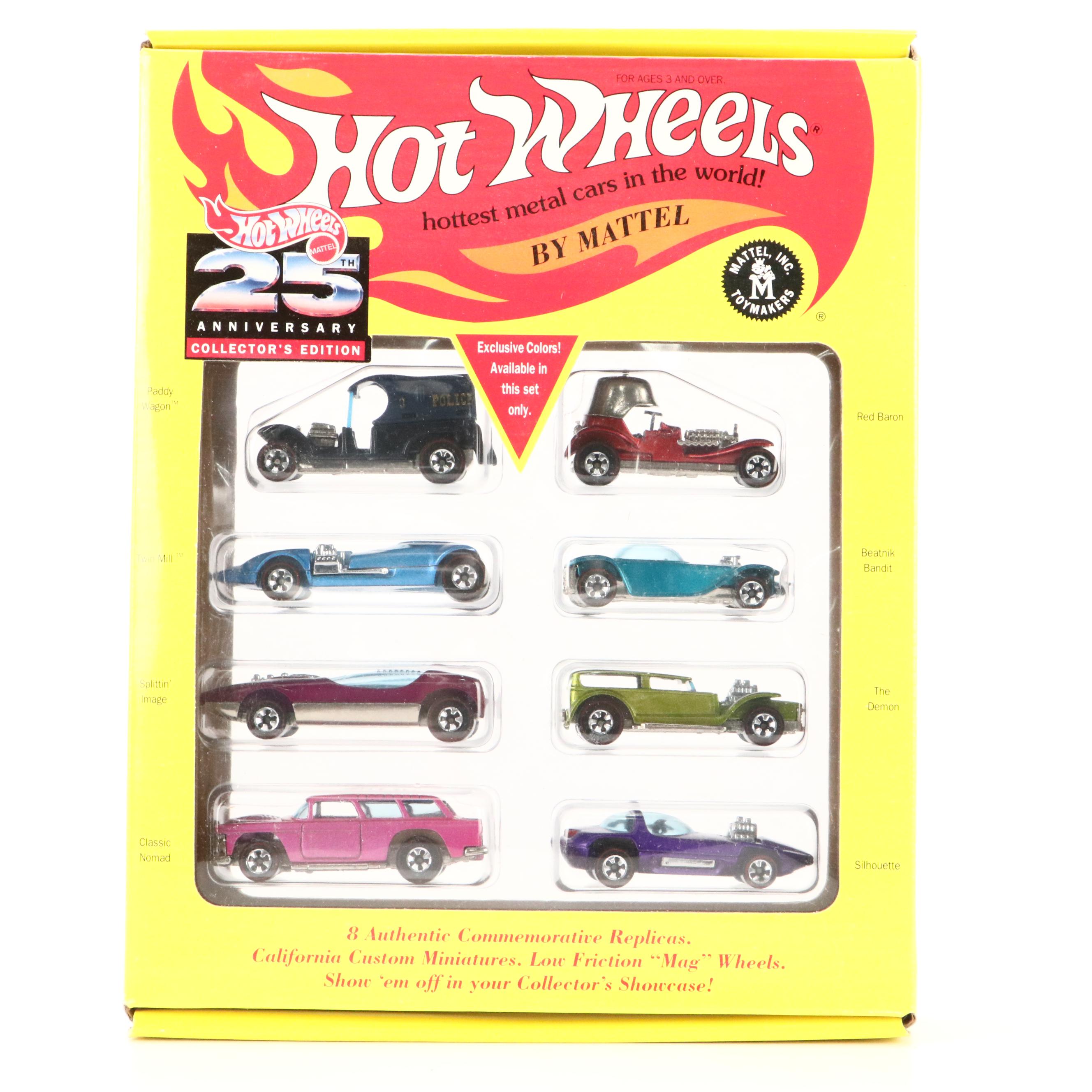 Hot Wheels 25th Anniversary Collector's Edition Set and More, 1990s
