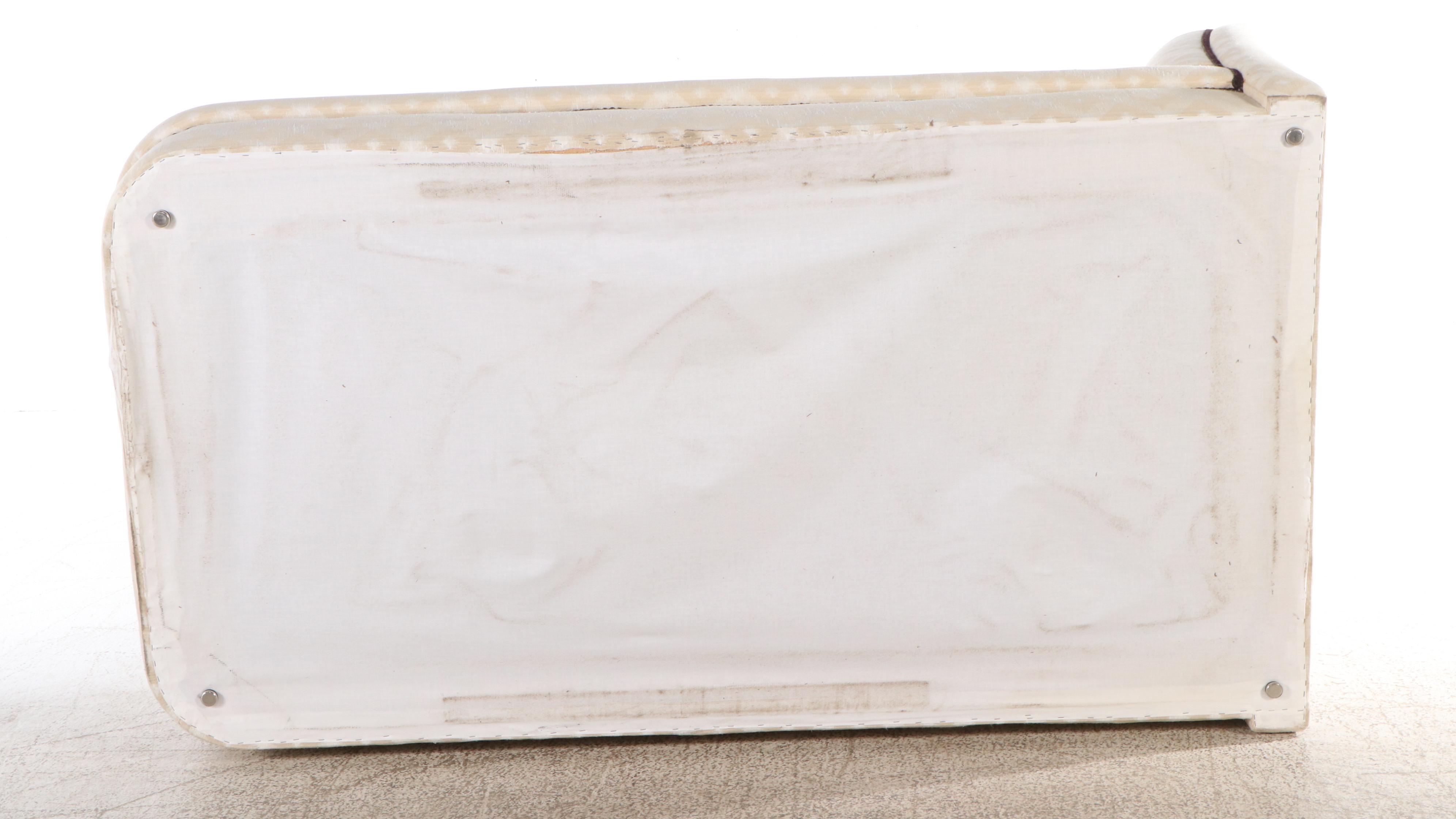 Vintage Geometric Upholstered Chaise Lounge