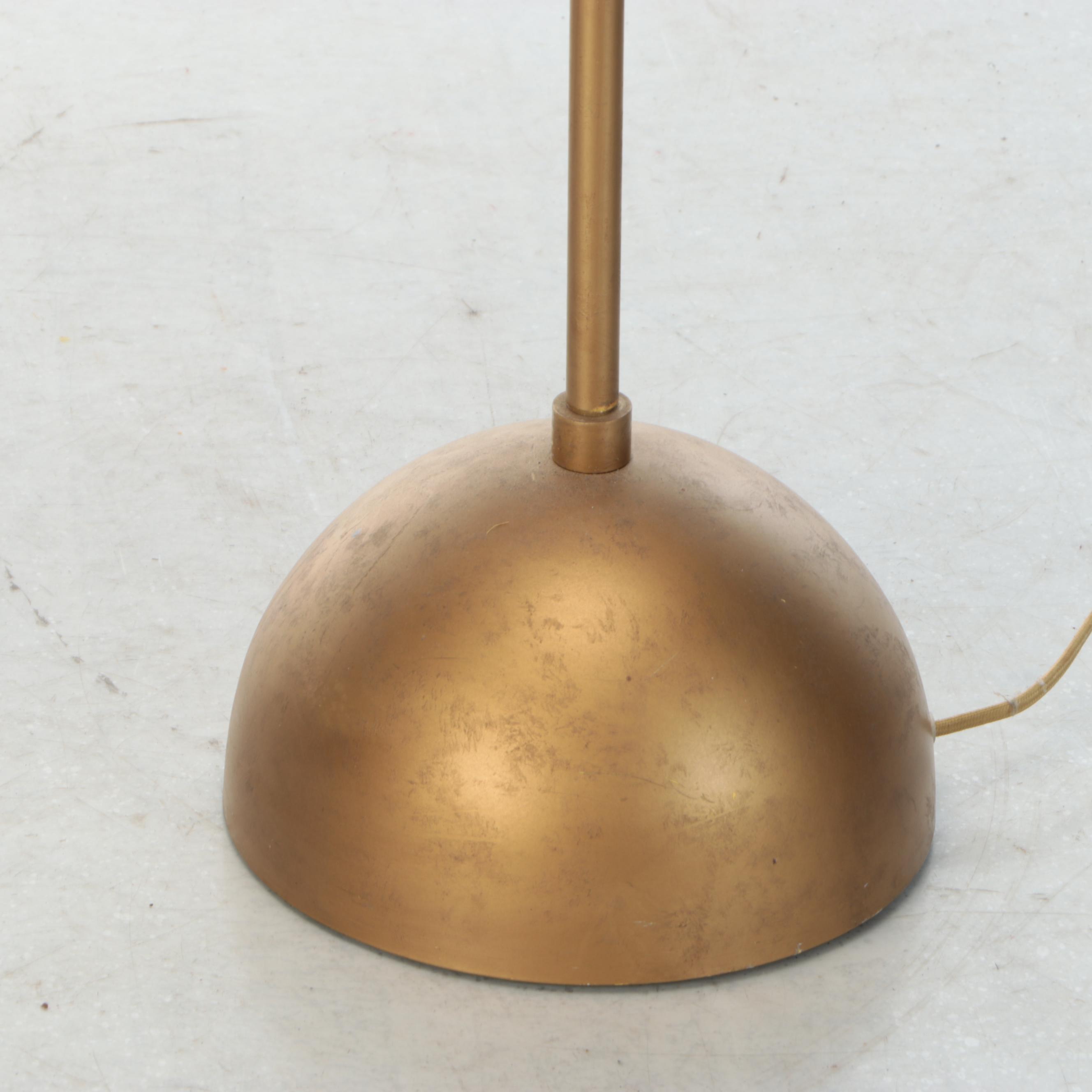 Postmodern Cantilever Brushed Gold Floor Lamp