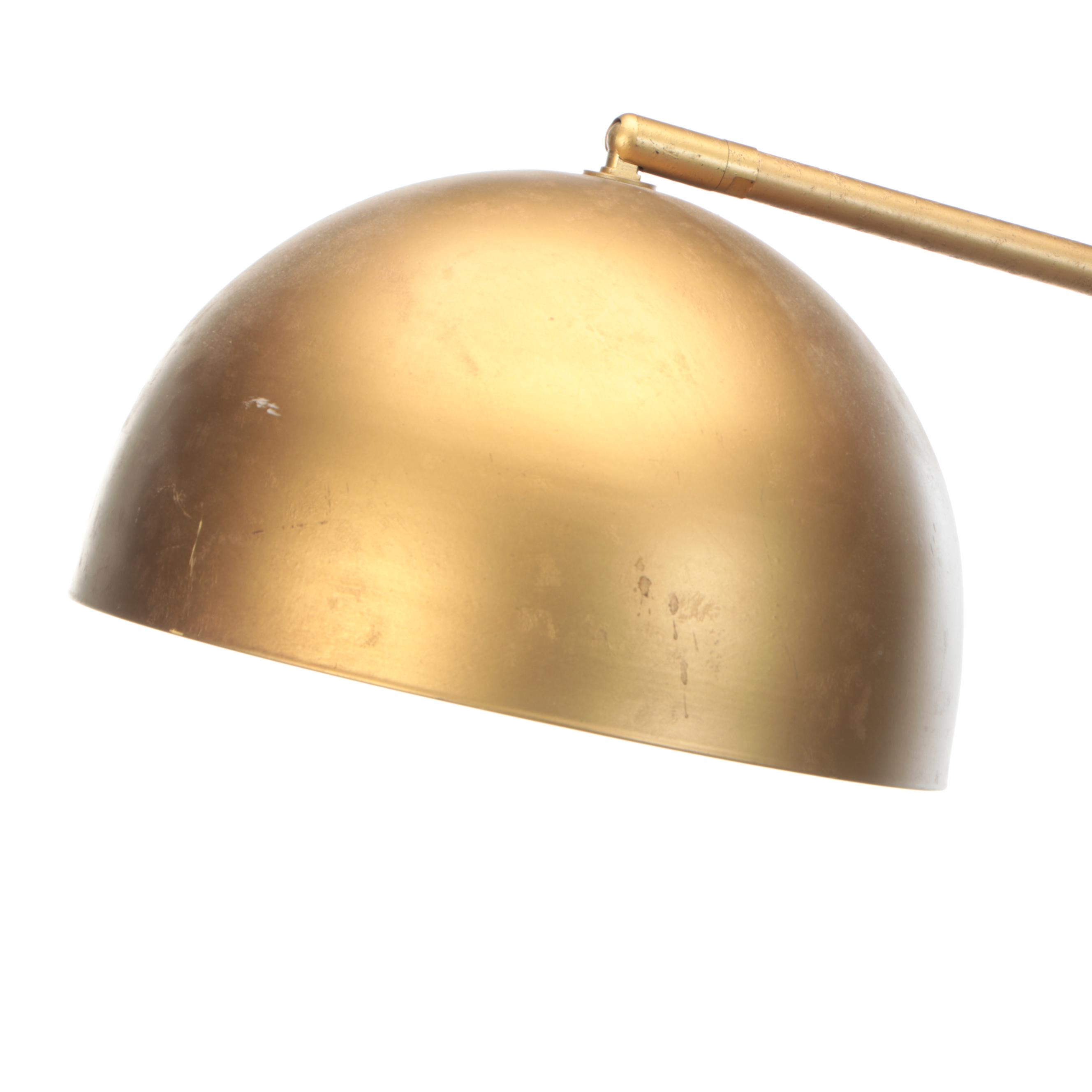 Postmodern Cantilever Brushed Gold Floor Lamp