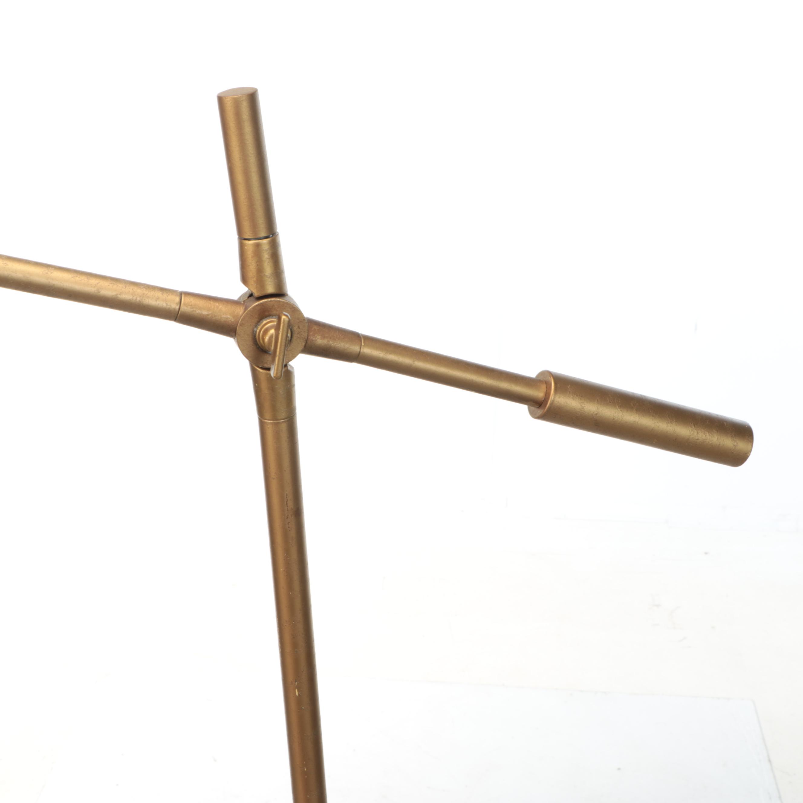 Postmodern Cantilever Brushed Gold Floor Lamp