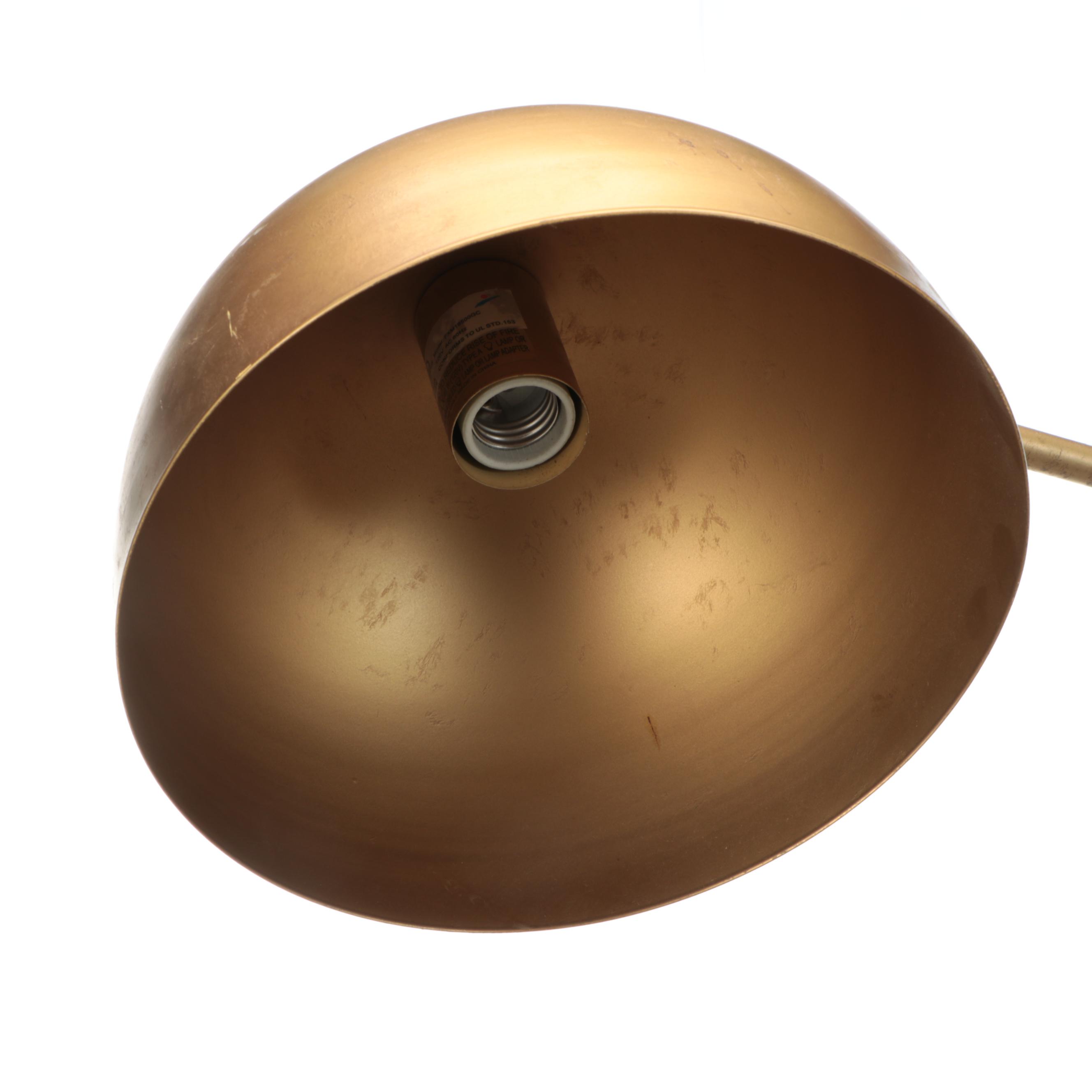 Postmodern Cantilever Brushed Gold Floor Lamp