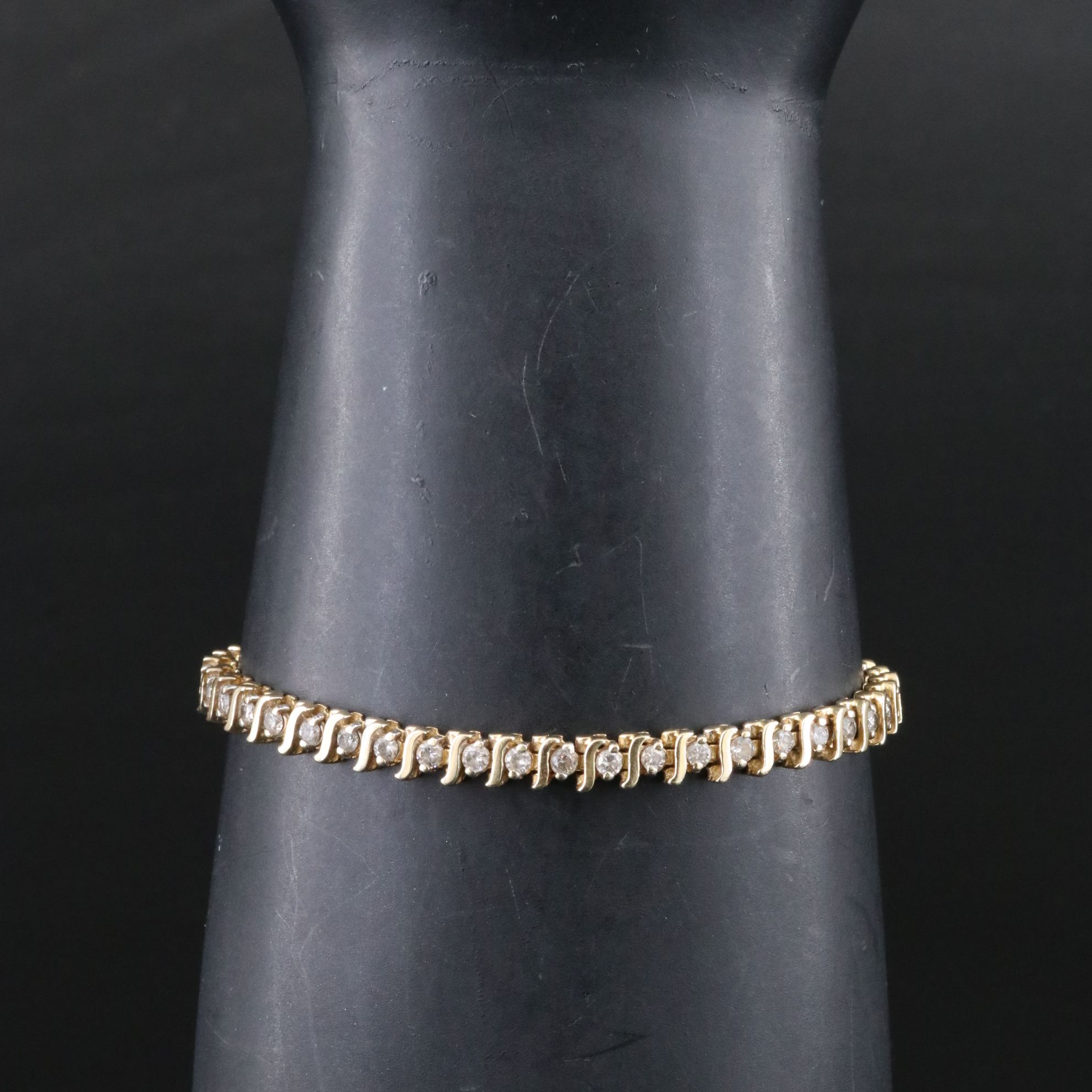 14K 3.08 CTW Diamond S-Link Bracelet