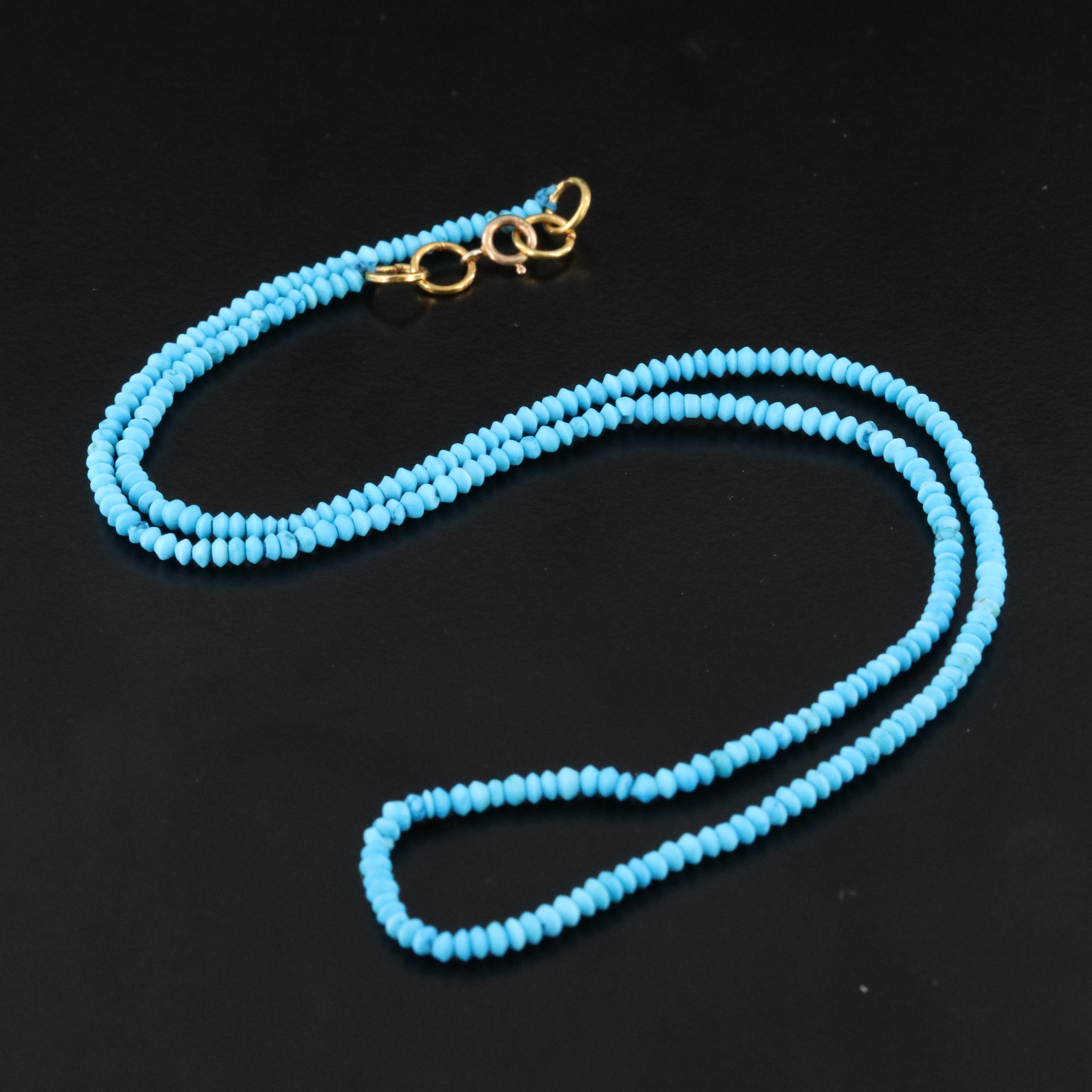 14K Turquoise Necklace