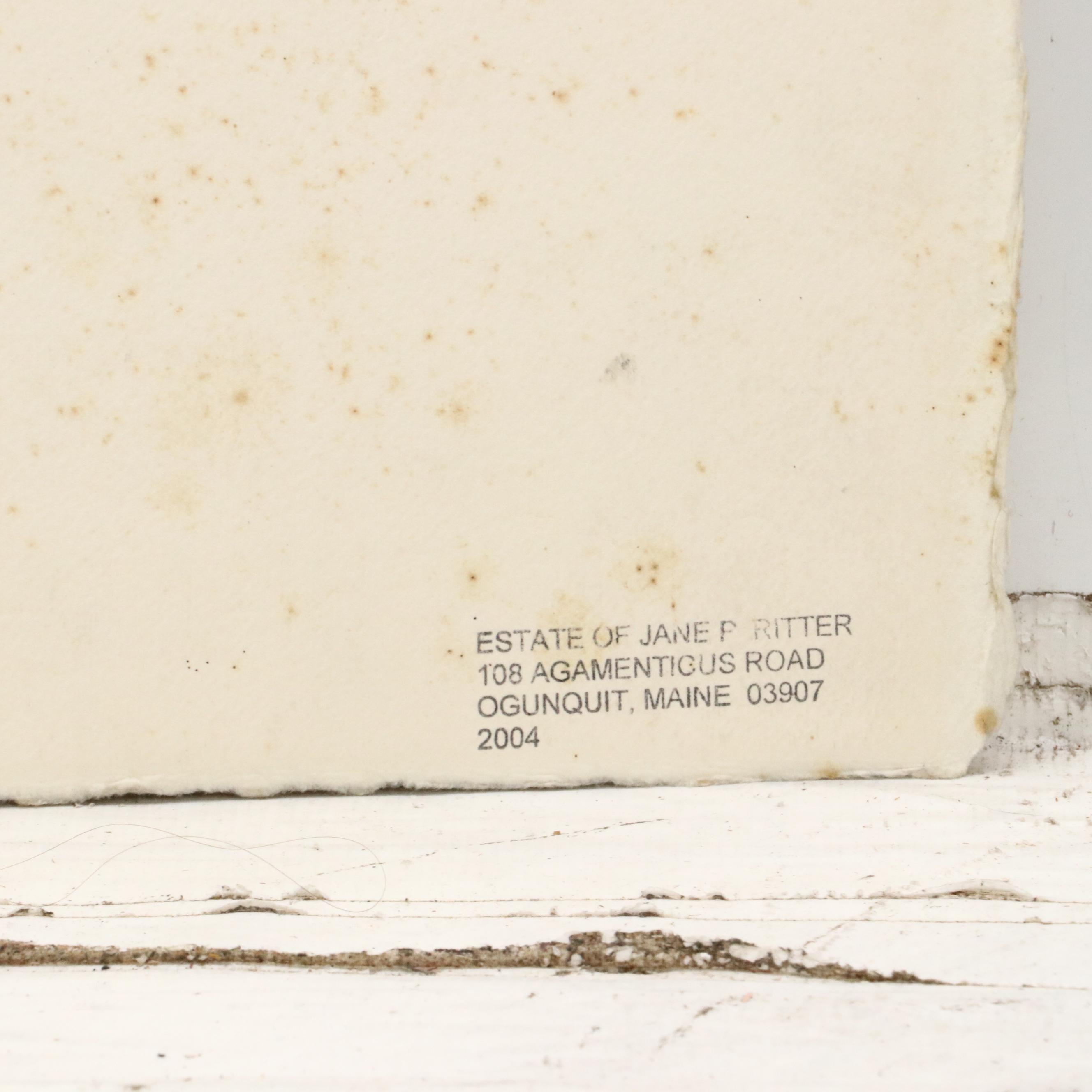 Chris Ritter Watercolor Portrait, Late 20th Century