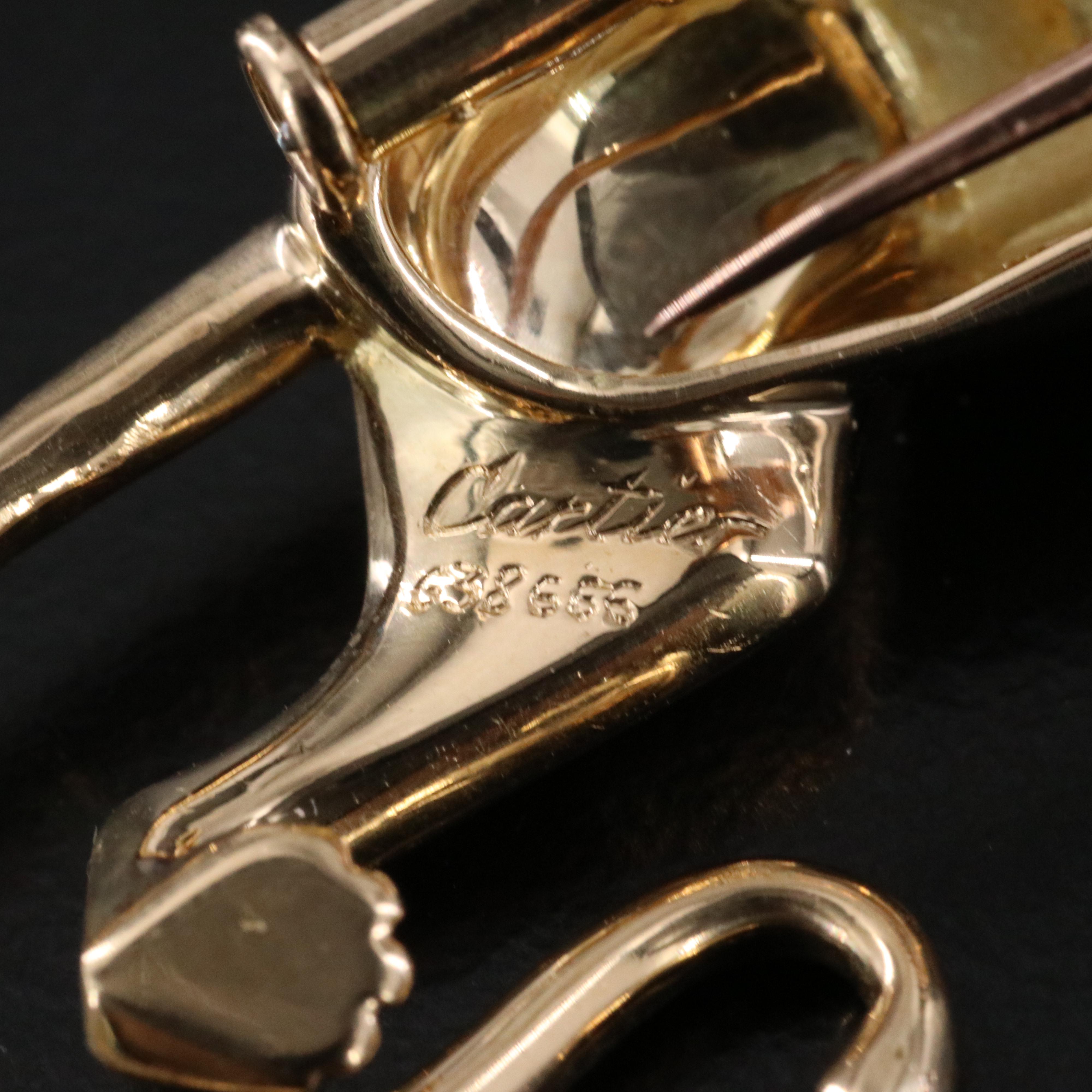 Cartier Panthère de Cartier 18K Brooch with Emerald and Black Onyx