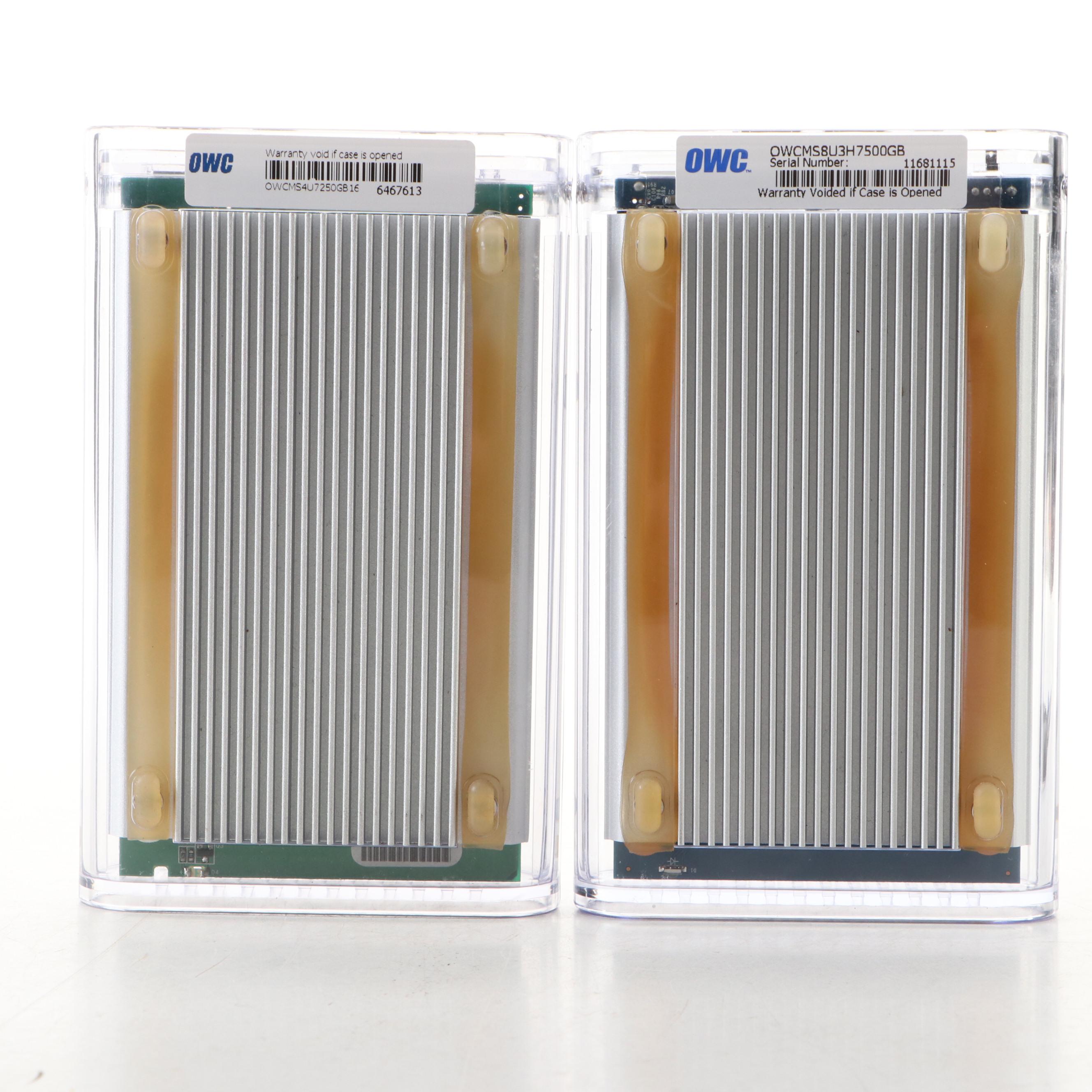 Hitachi MAC OS 10.6.8 Clone and Seagate Hard Drives in Leather Cases