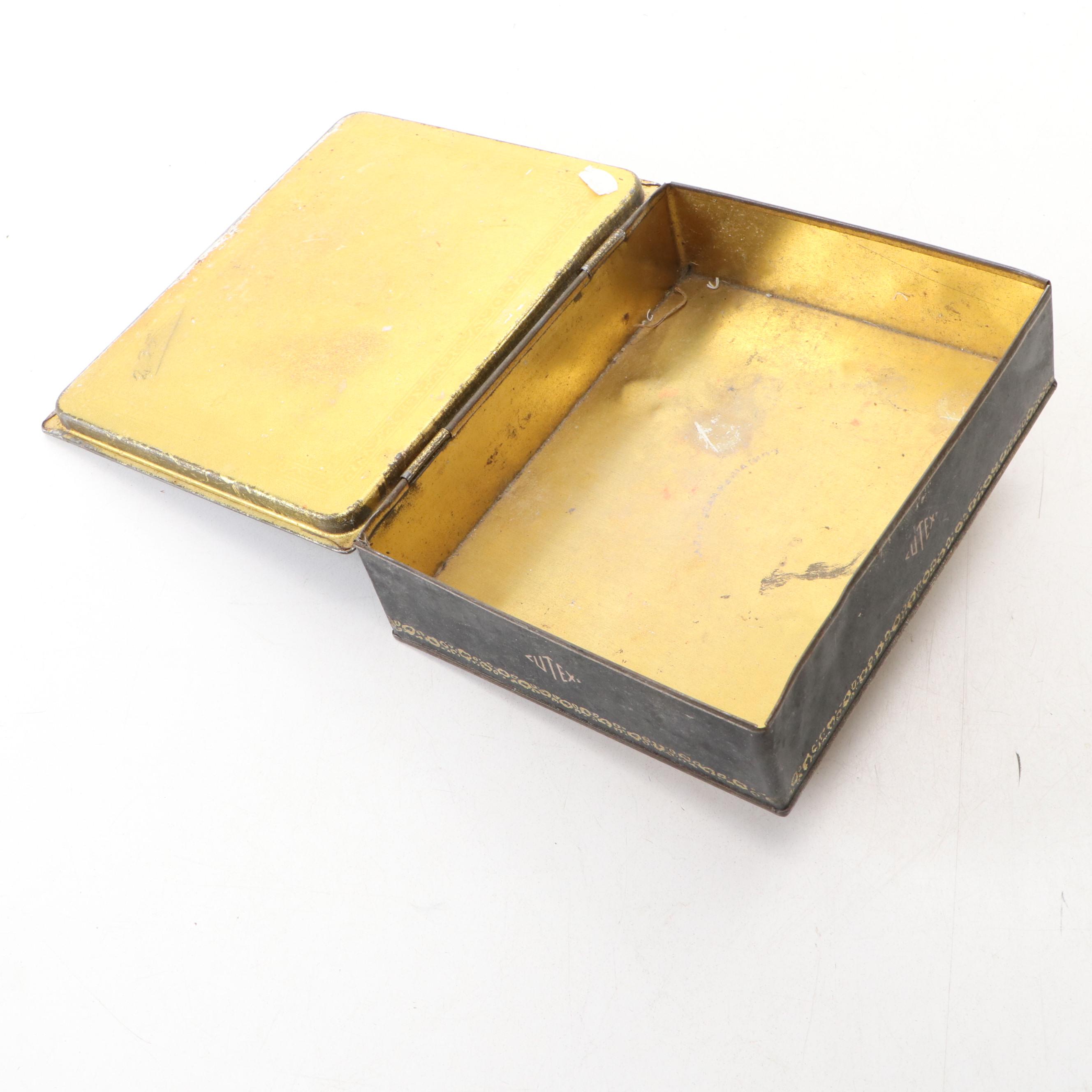Cutex Marquis Set Tin Container with Other Decorative Boxes