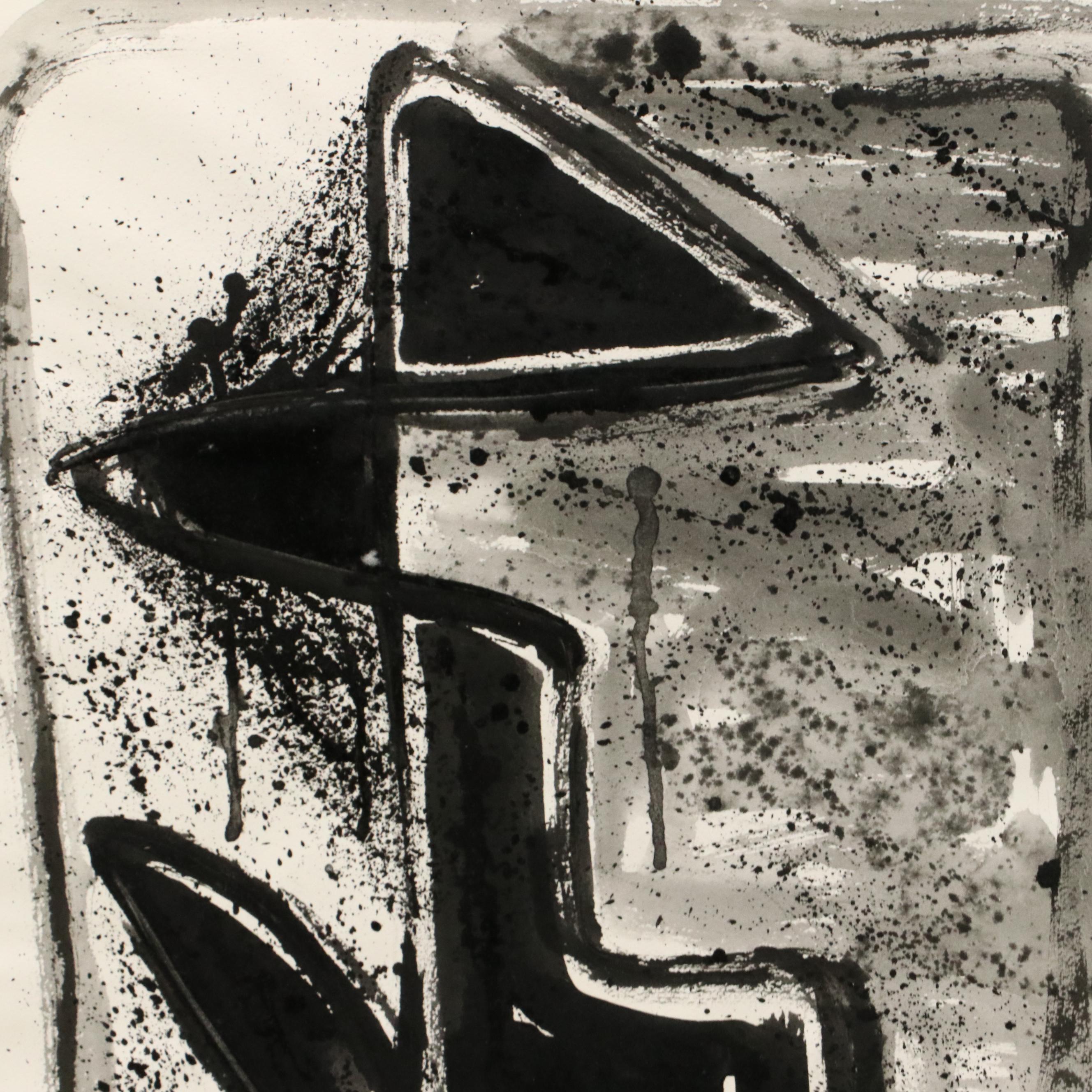 Chris Ritter Modern Watercolor Painting "Ceramic Figure"