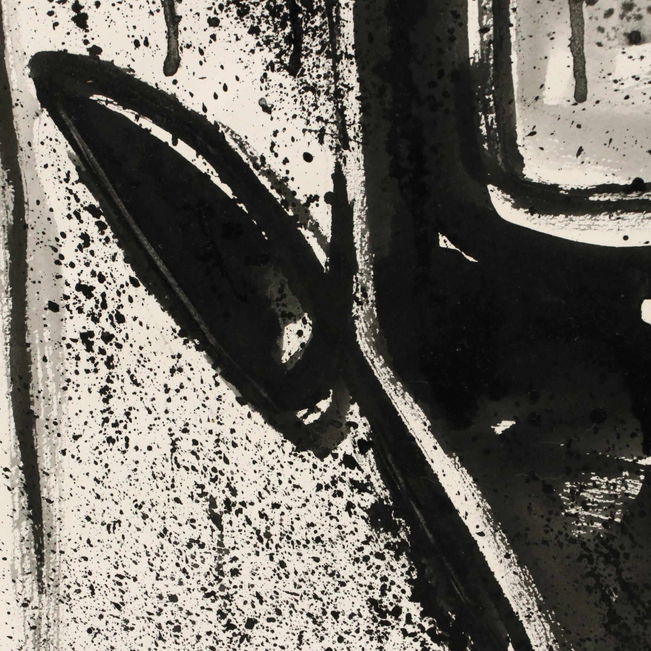 Chris Ritter Modern Watercolor Painting "Ceramic Figure"