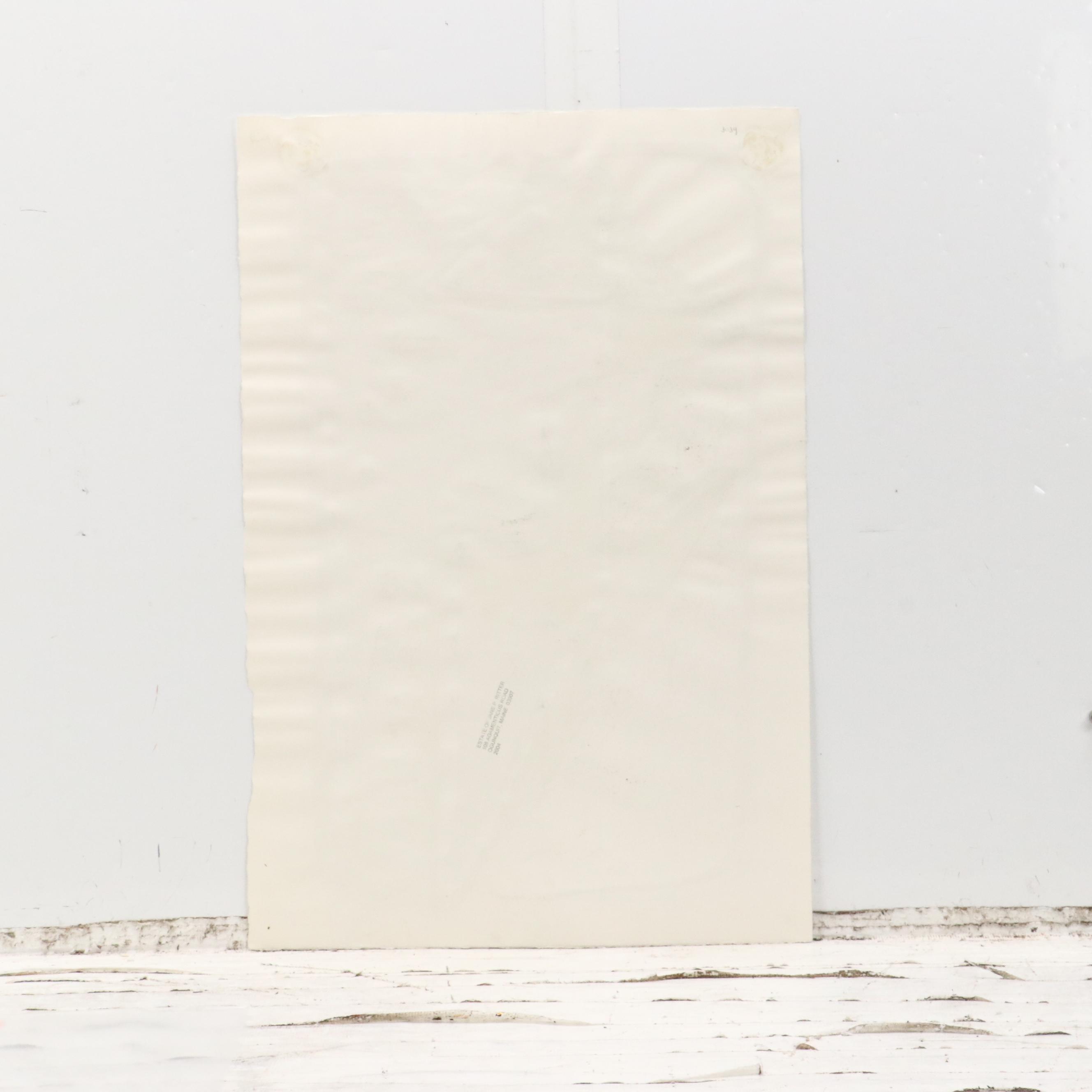 Chris Ritter Modern Watercolor Painting "Ceramic Figure"