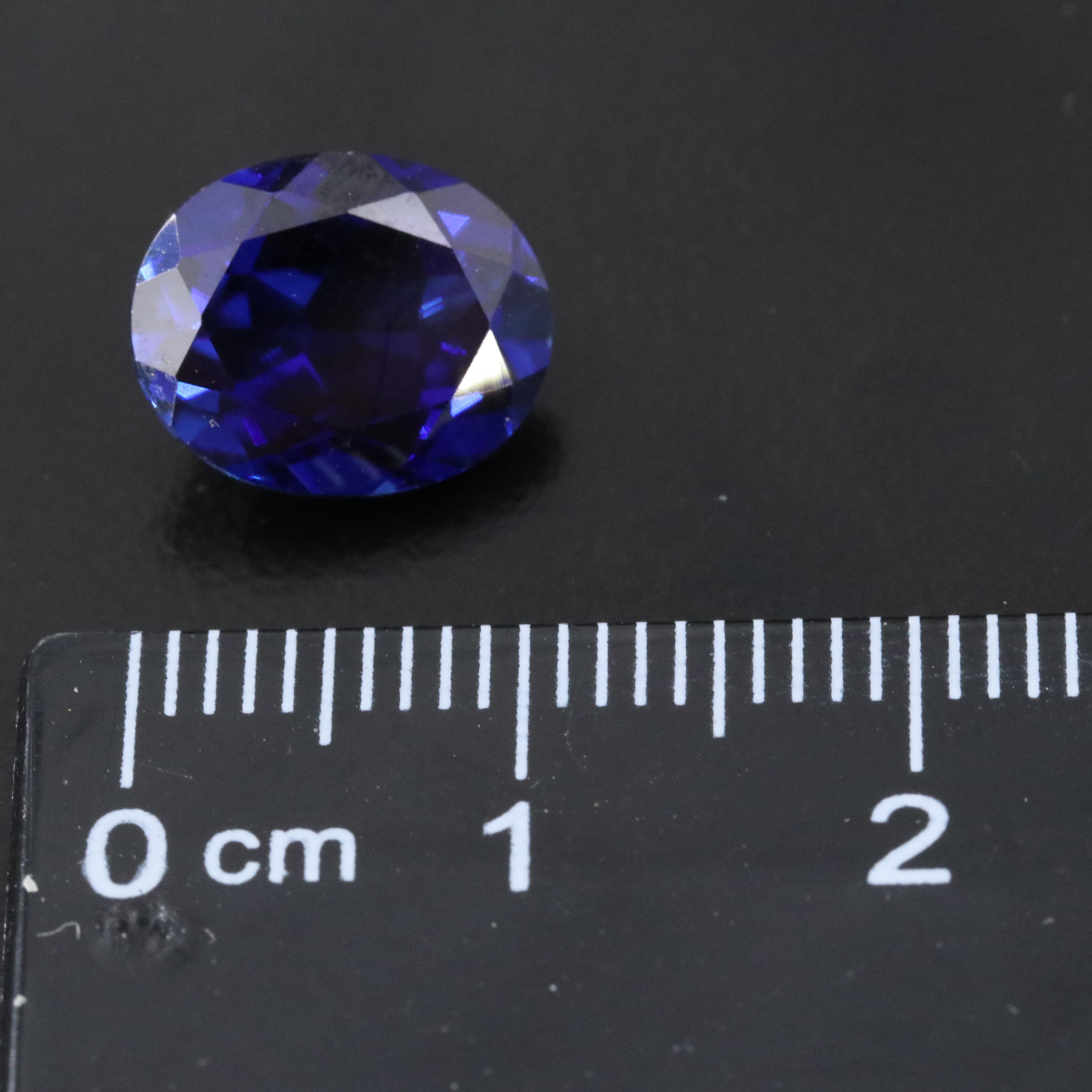 Loose 4.87 CT Lab Grown Sapphire