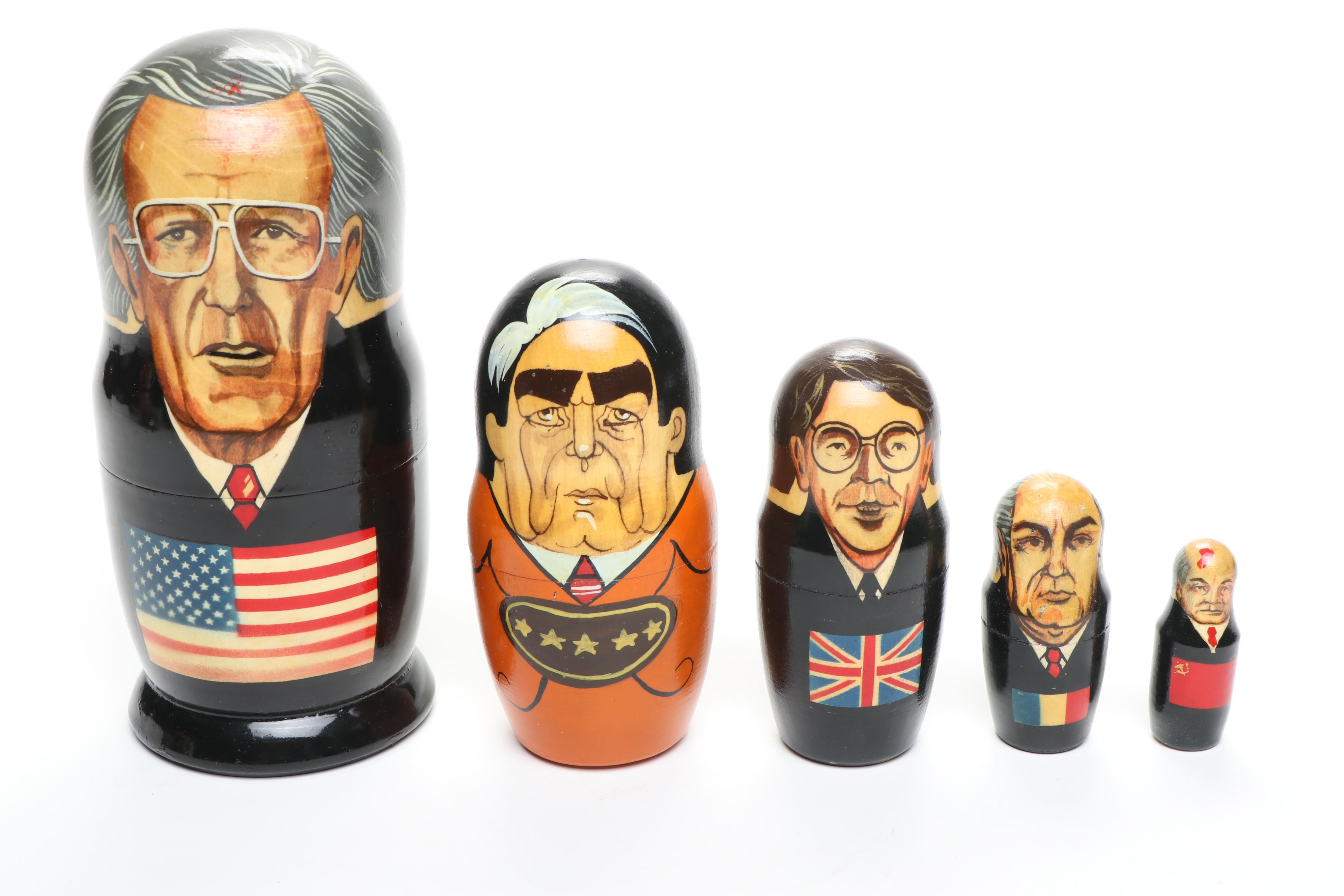 Che Guevara, Jacques Chirac, and More Wooden Matryoshka Dolls
