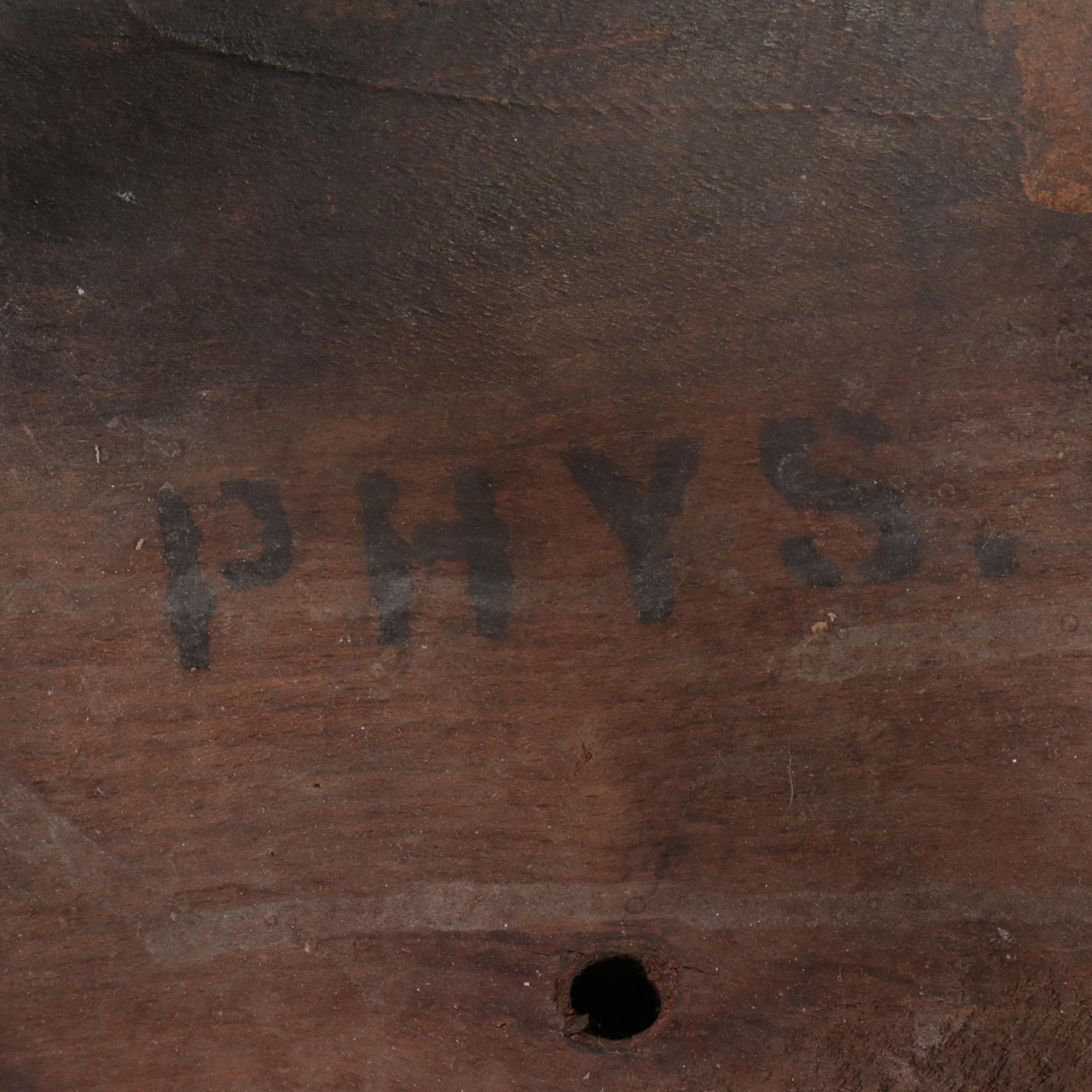 Late Victorian Style English Elm School Stool, Late 19th/Early 20th Century