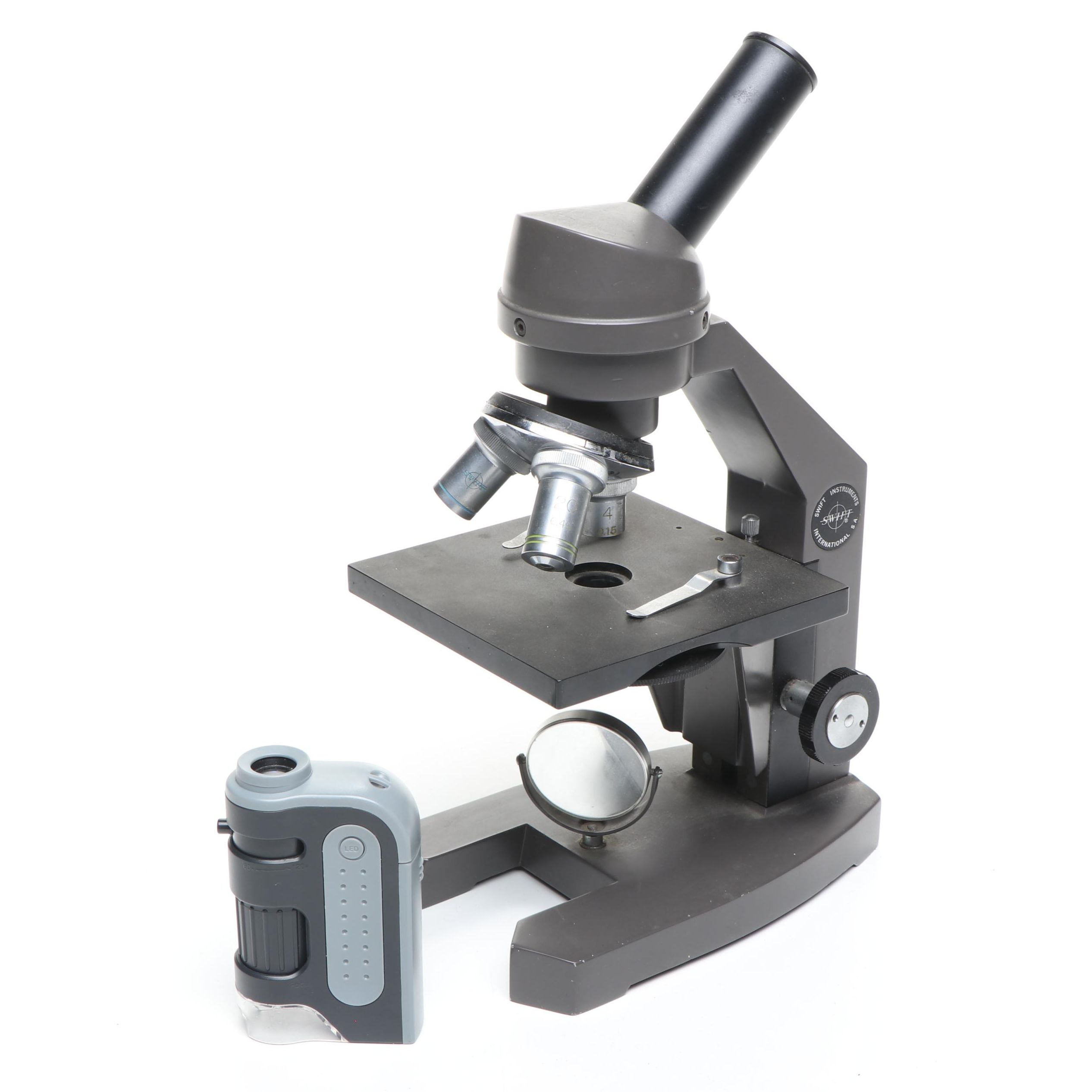Swift Instruments International Microscope with Carson Pocket Microscope