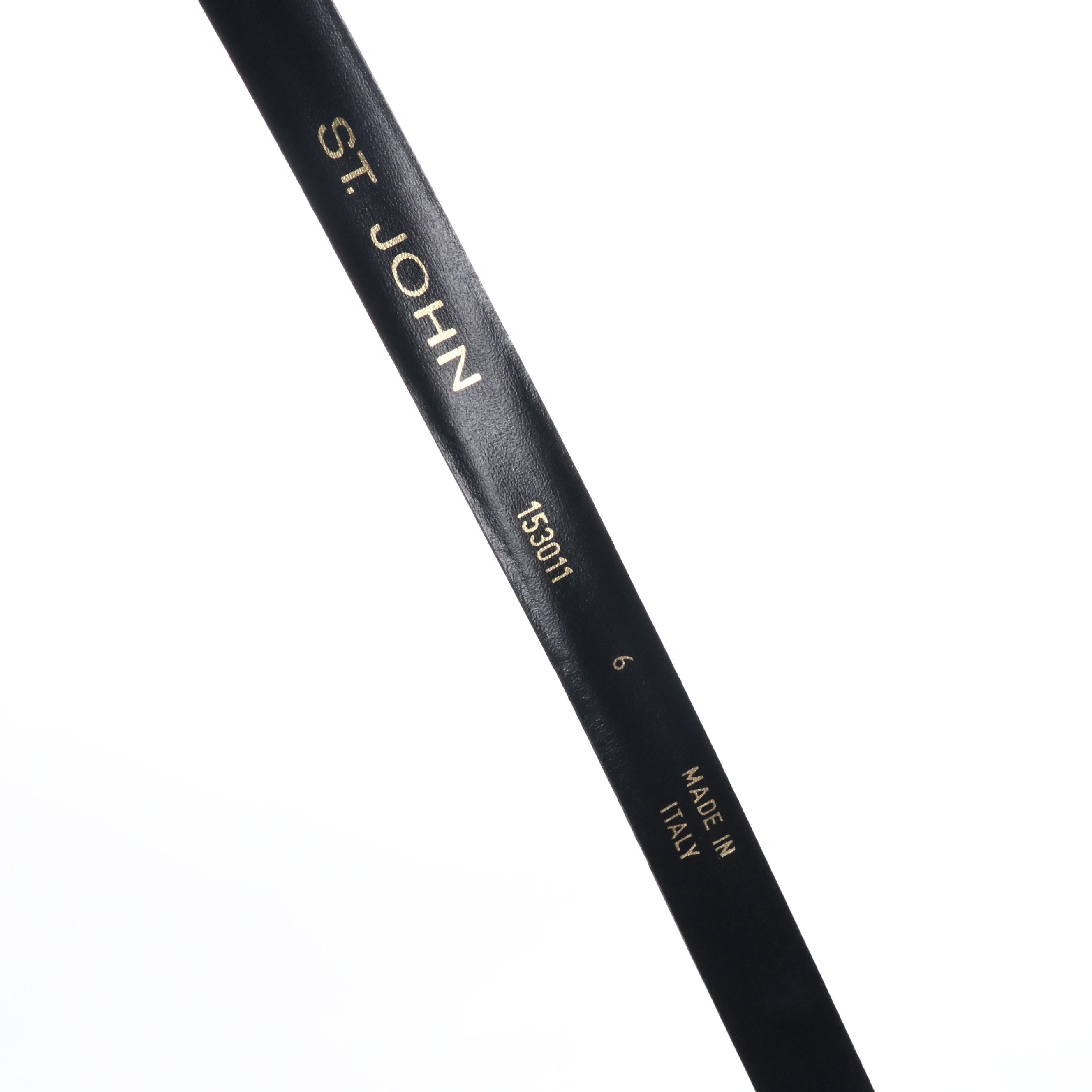 St. John Black Knit Vest and Belted Strapless Dress