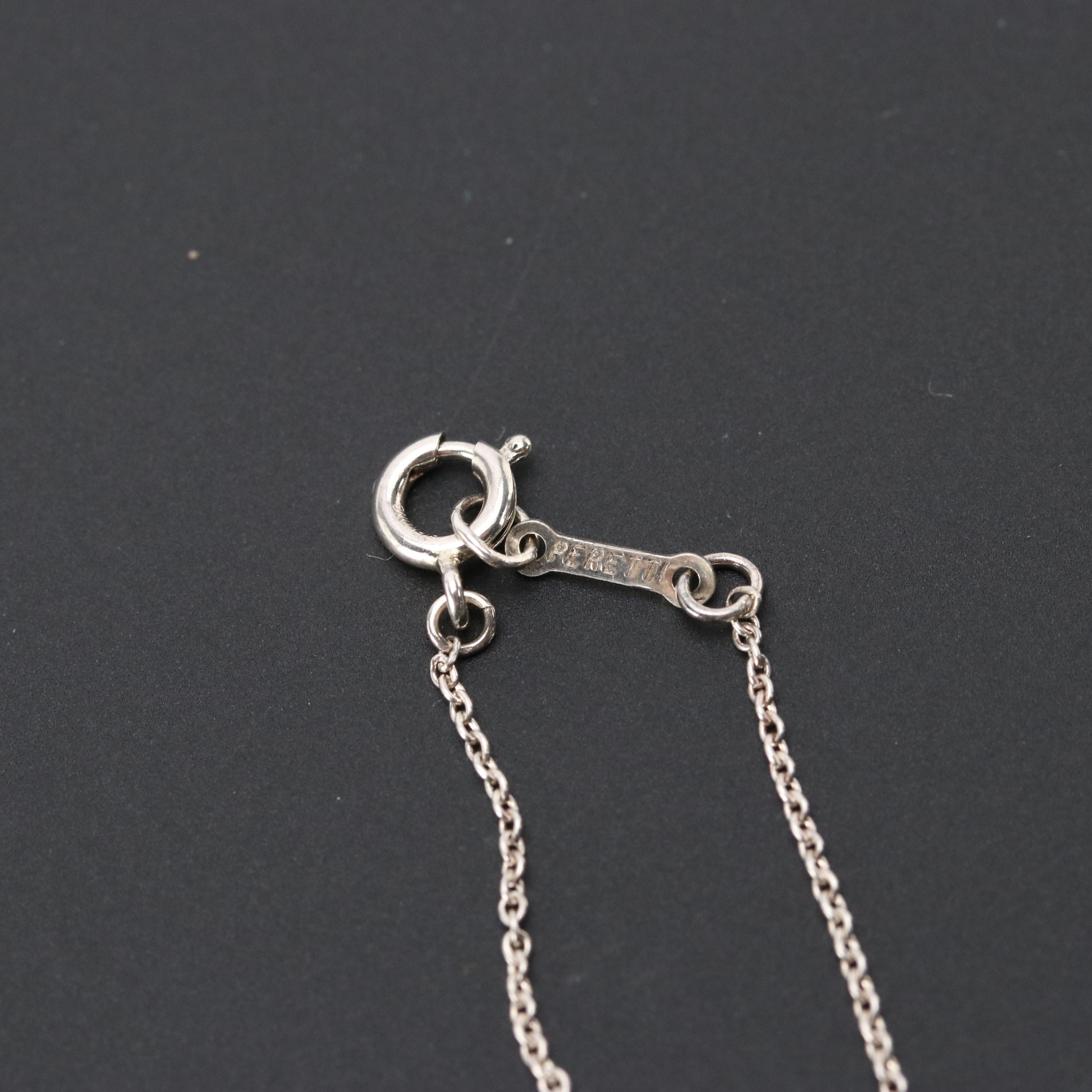 Elsa Peretti for Tiffany & Co. Sterling Bean Design Necklace in Box