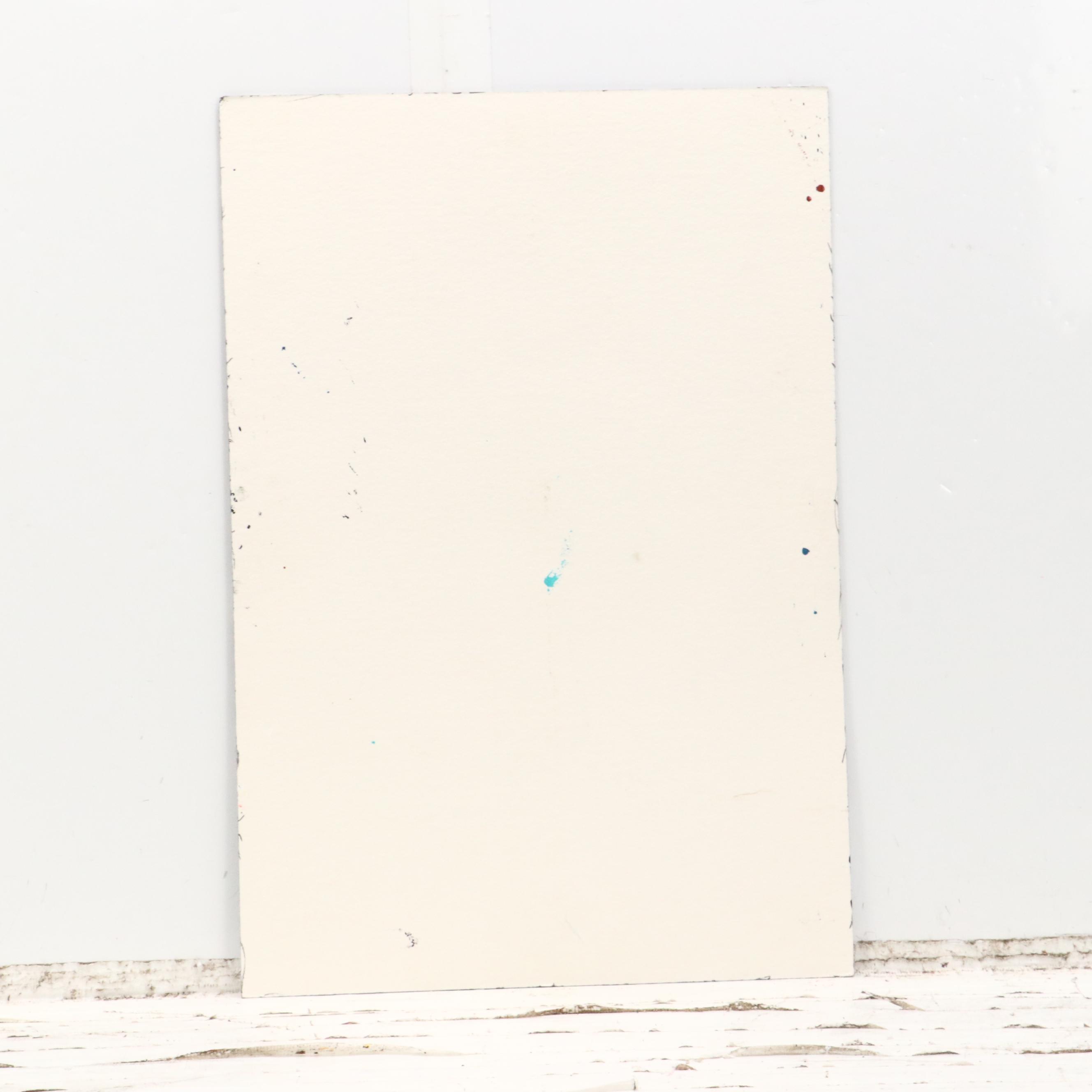 Hilda Epner Abstract Oil Painting, Late 20th Century