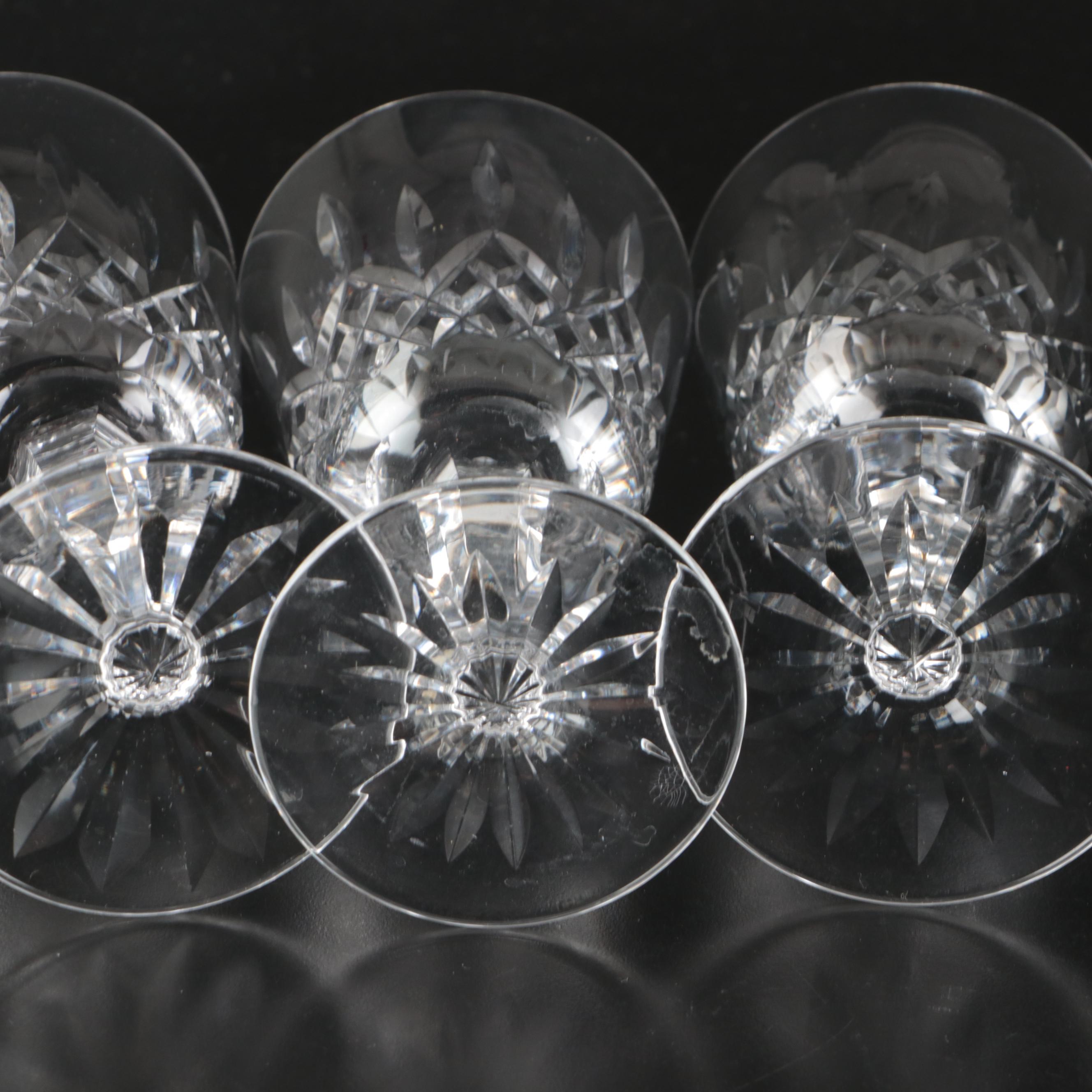 Waterford "Lismore" Crystal Water Goblets