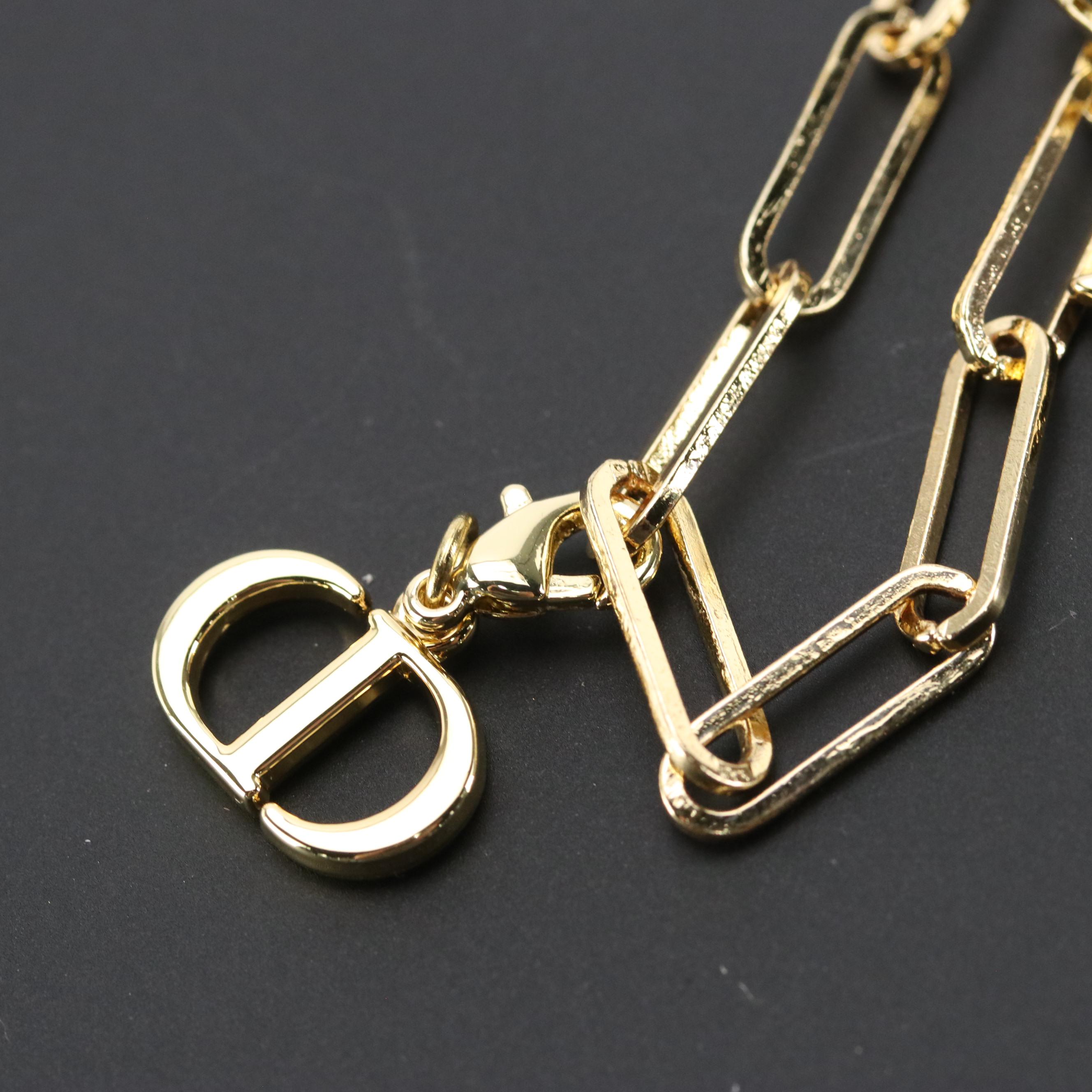 Dior Beauty Promotional Gold Tone Star Chain Phone Charm, With Box