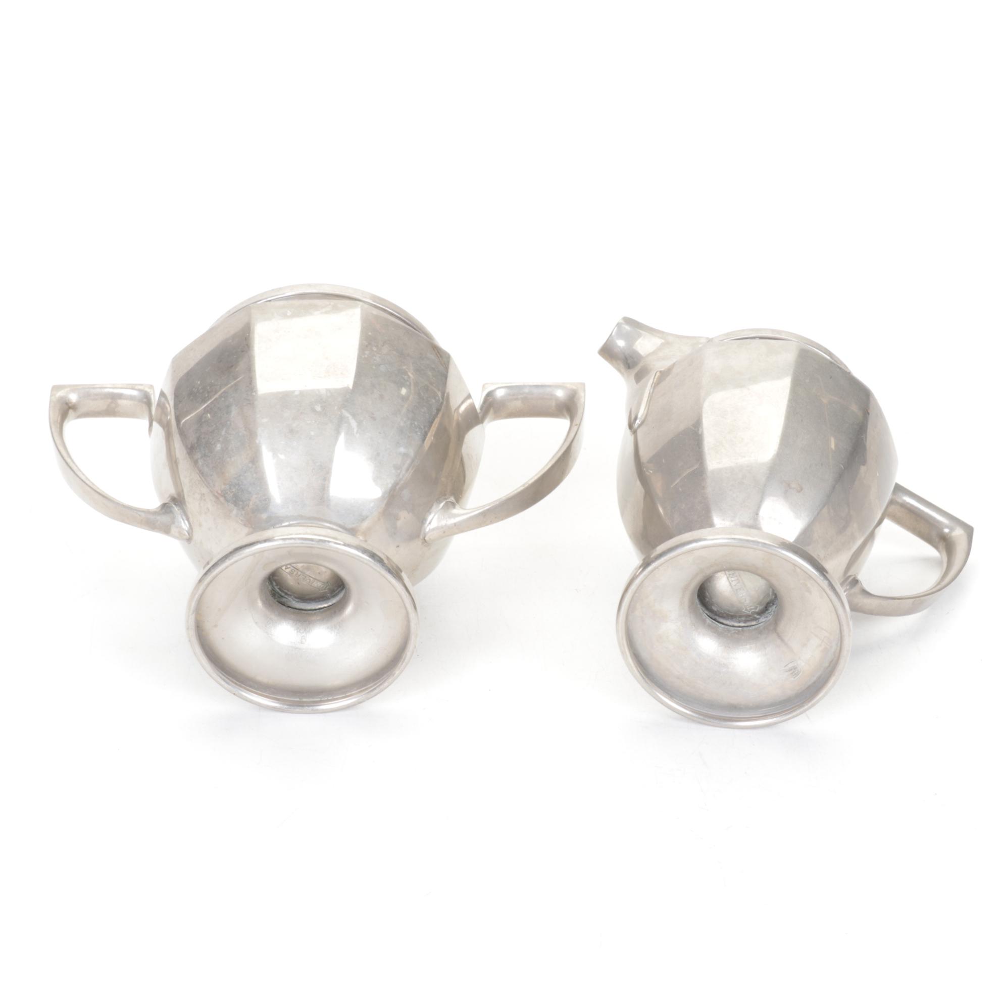 Pewter Sugar & Creamer, Copper Candlesticks, and More