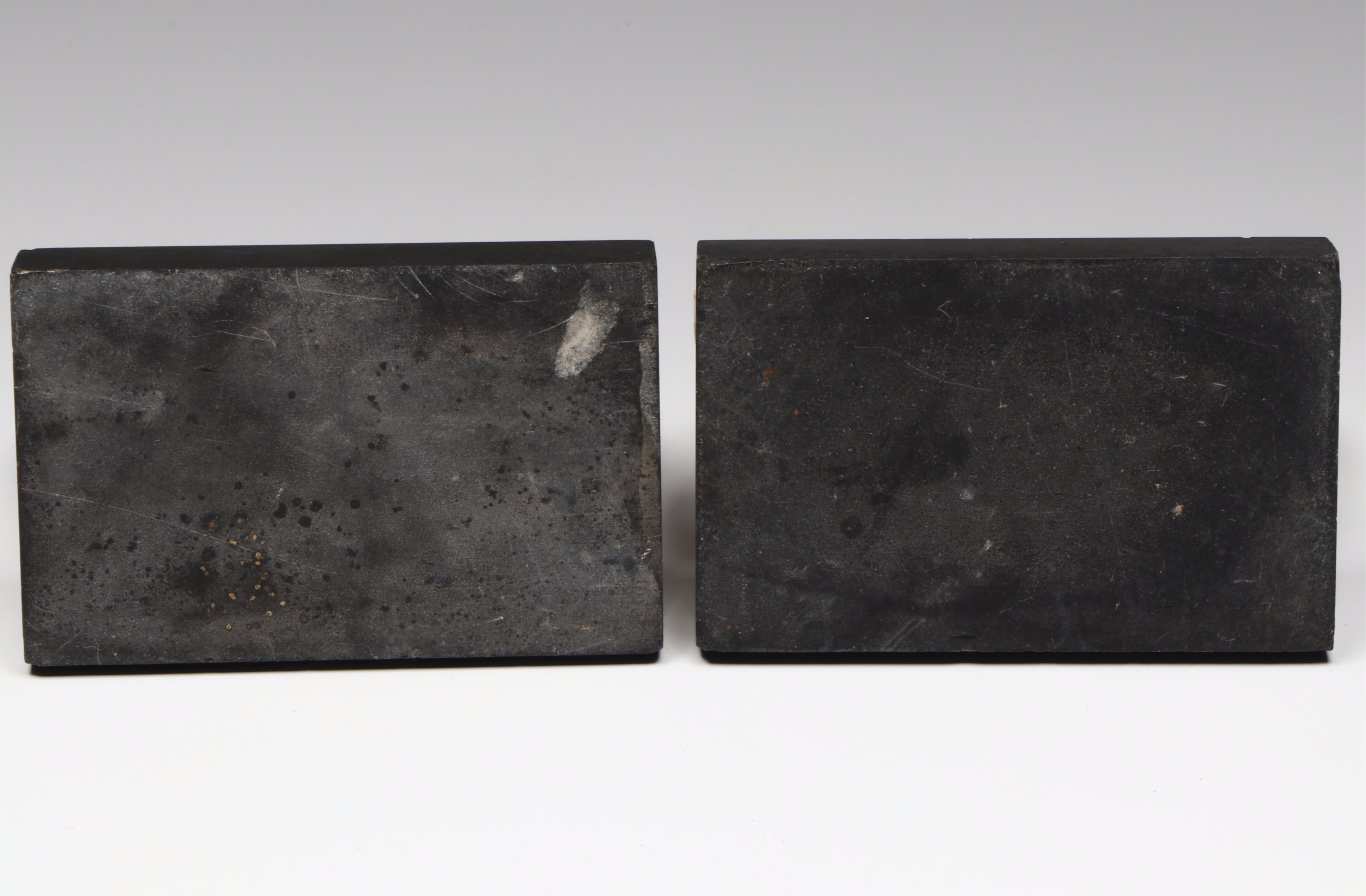 Art Deco Marble Desk Clock with Patinated Stylized Pheasant Garniture