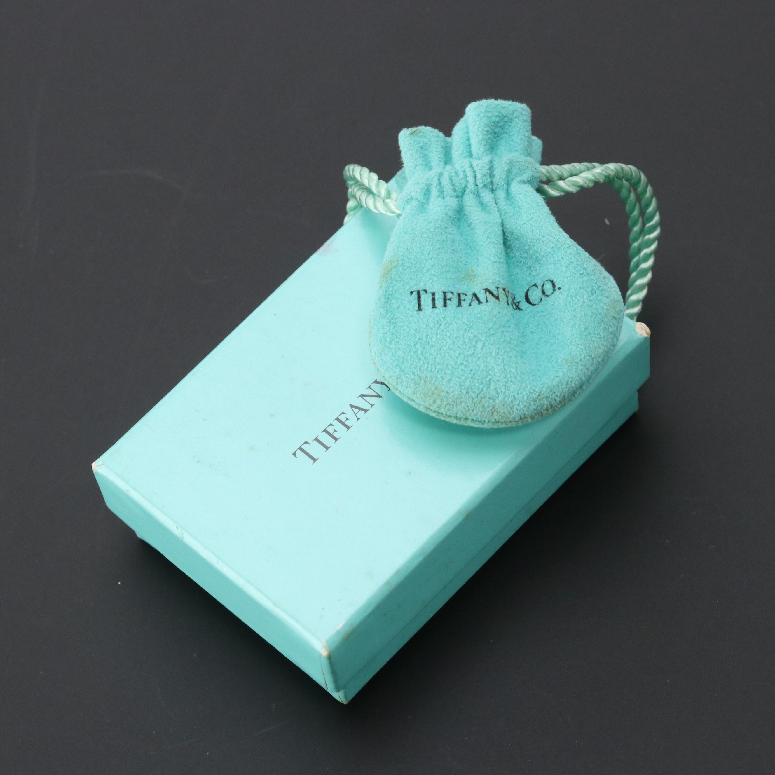 Elsa Peretti for Tiffany & Co. Sterling Apple Stud Earrings with Box