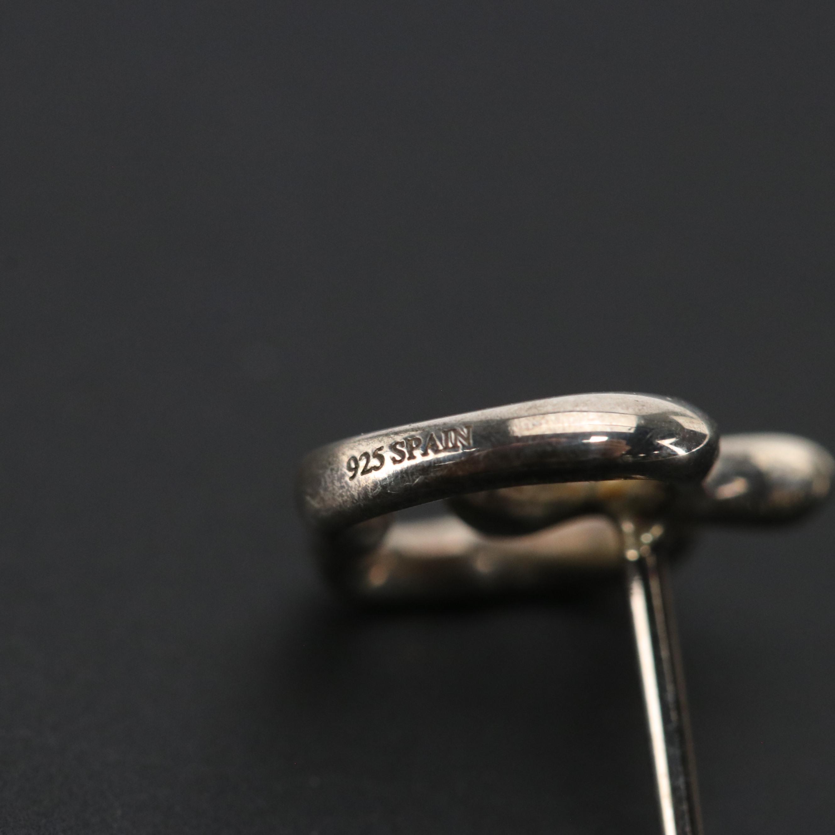 Elsa Peretti for Tiffany & Co. Sterling Apple Stud Earrings with Box