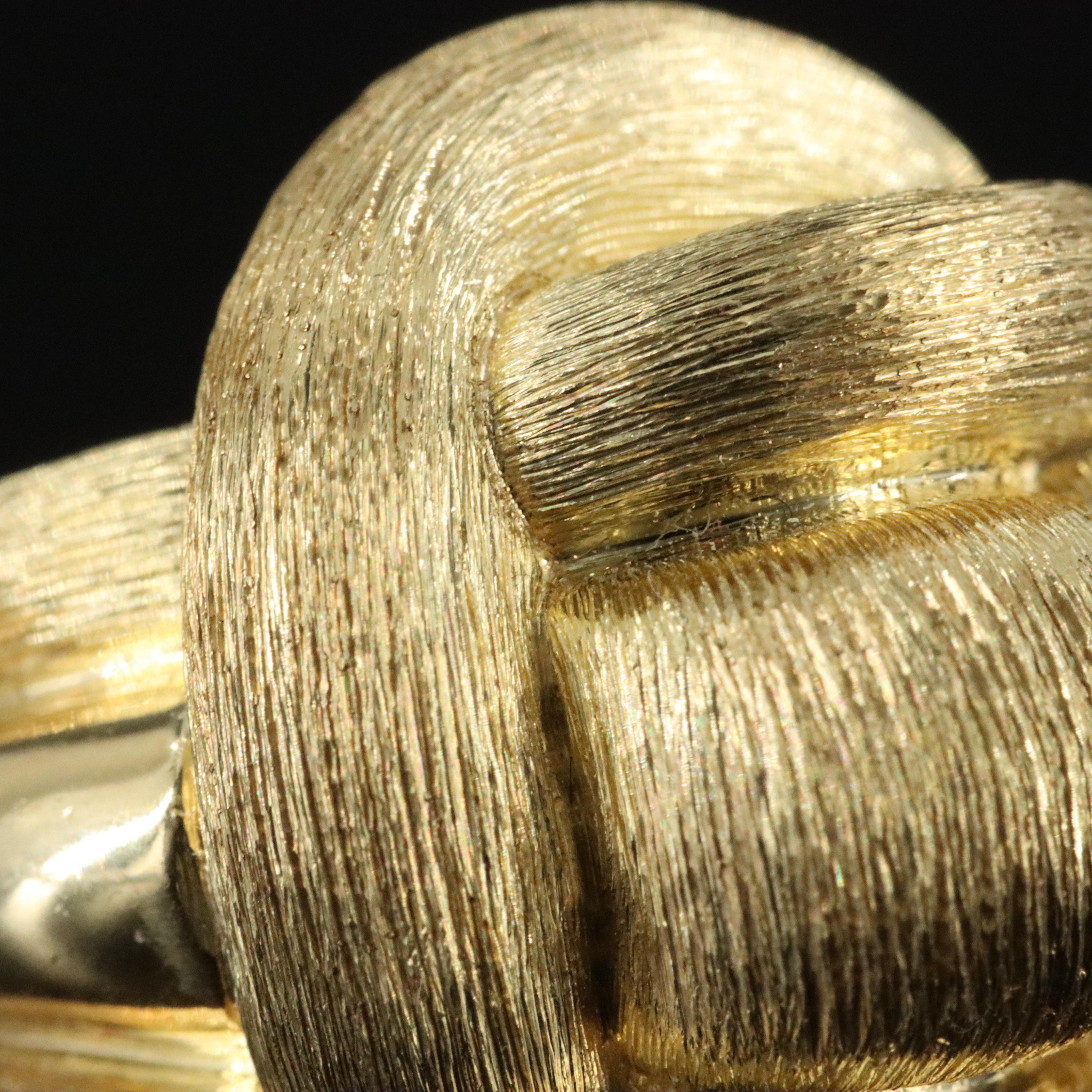 Henry Dunay 18K Knot Ring with Sabi Finish, Vintage