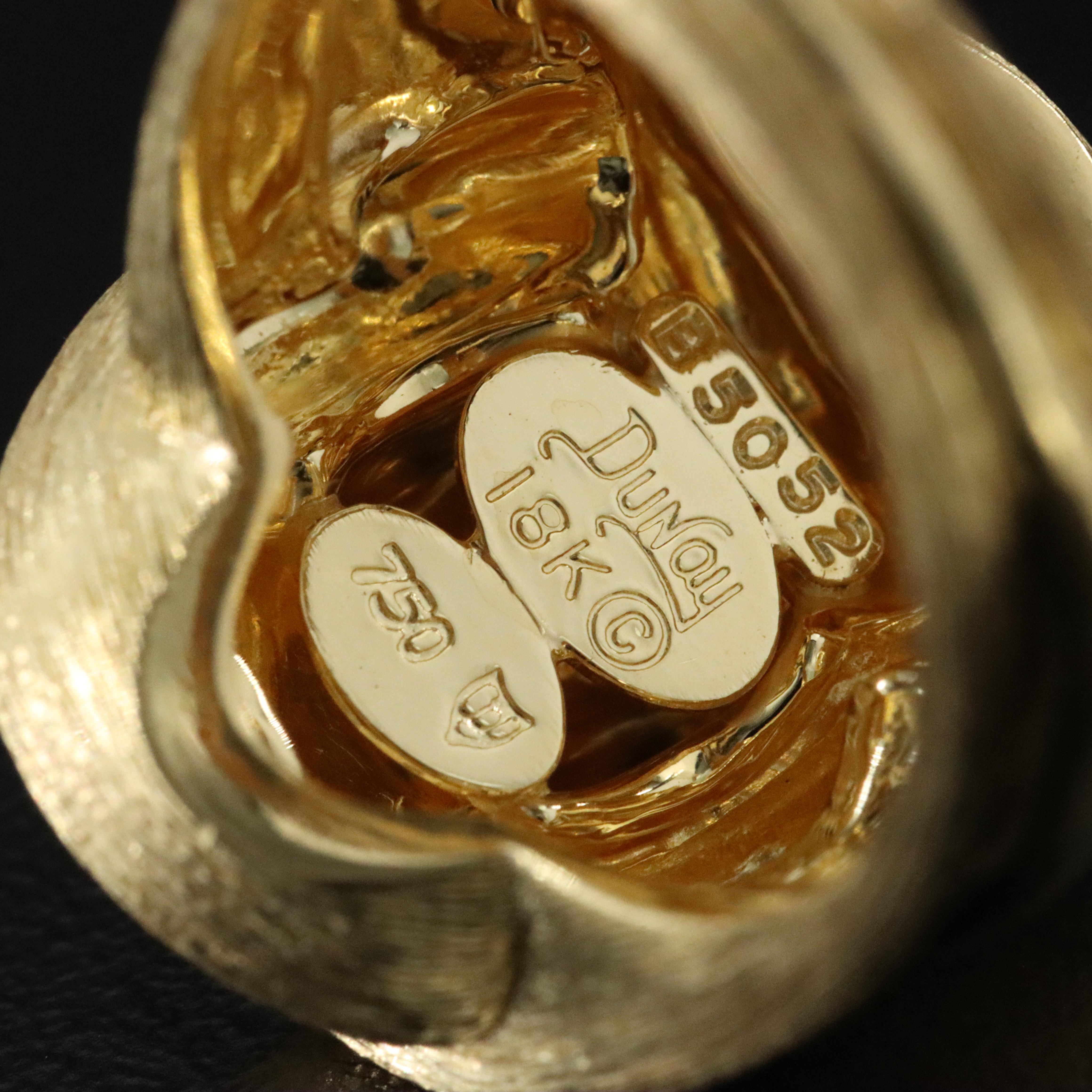 Henry Dunay 18K Knot Ring with Sabi Finish, Vintage