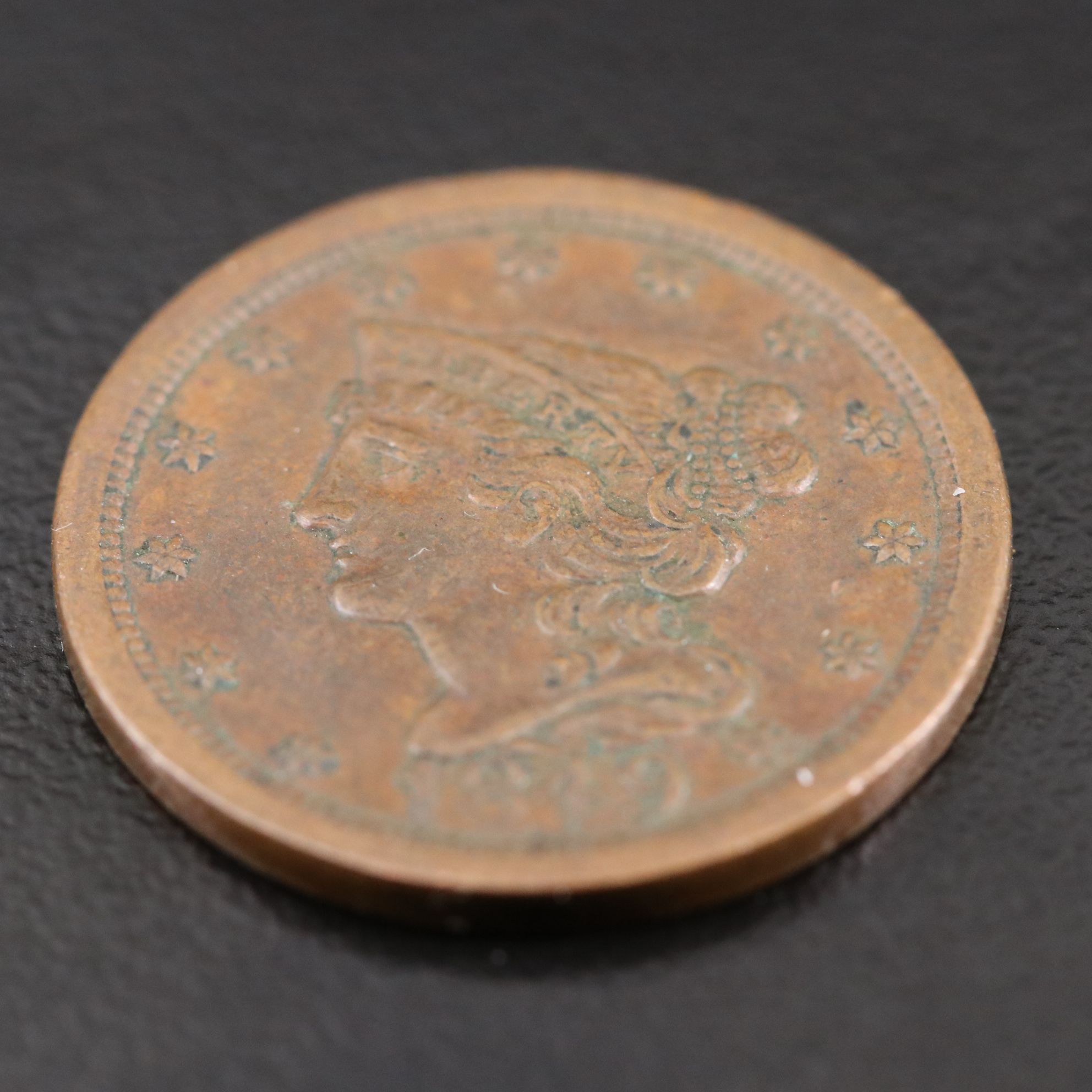 1849 Large Date United States Half Cent