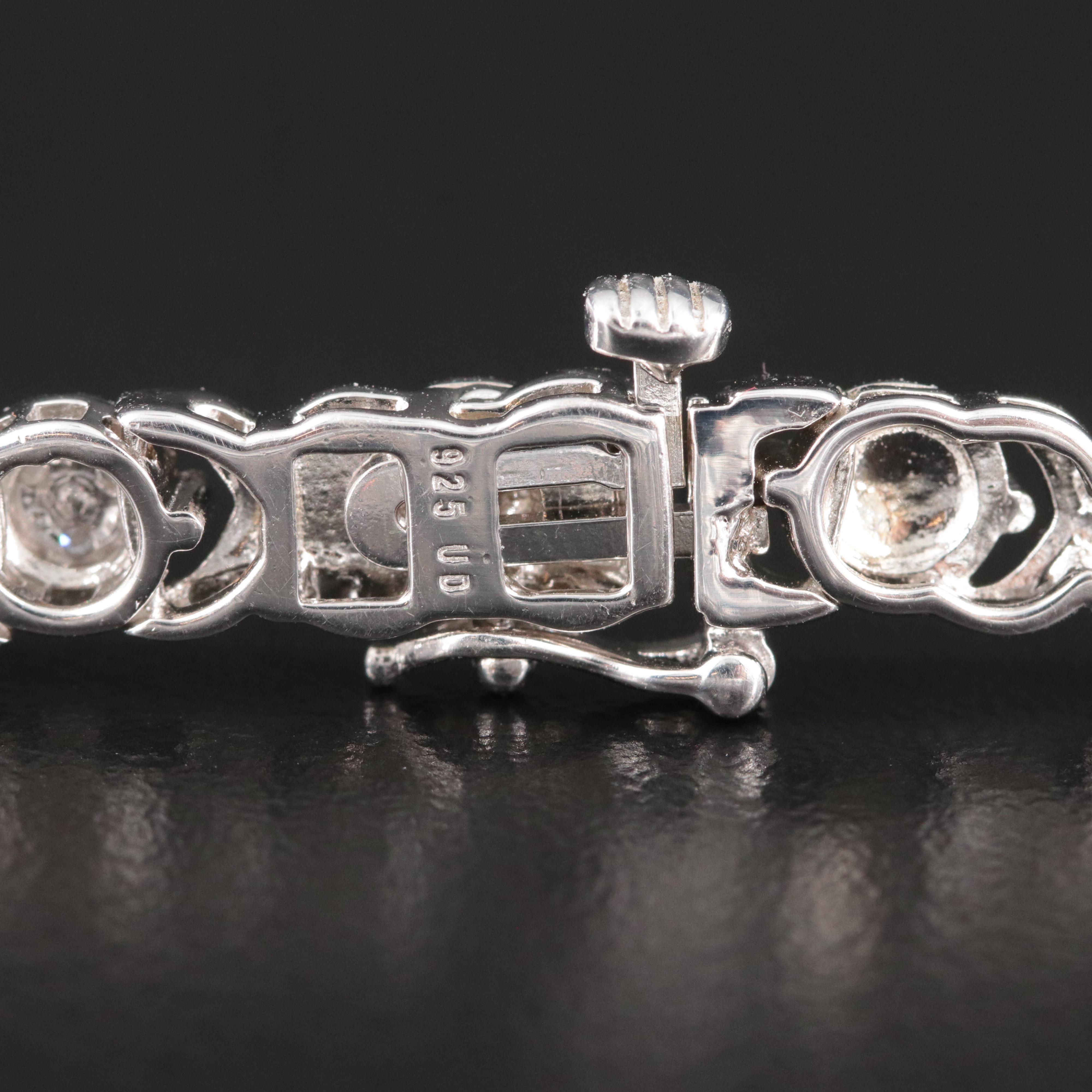Sterling  Diamond Bracelet